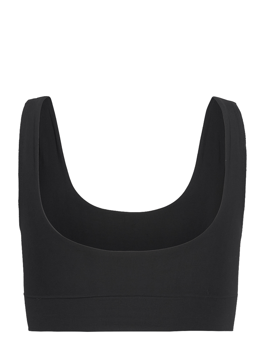 Organic Basics - Smooth Bralette - tank top rinnahoidjad - black - 2