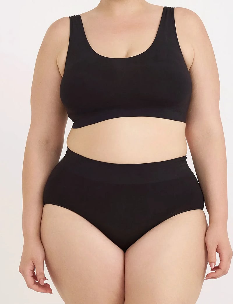 Organic Basics - Smooth Bralette - tank-top-bhs - black - 2