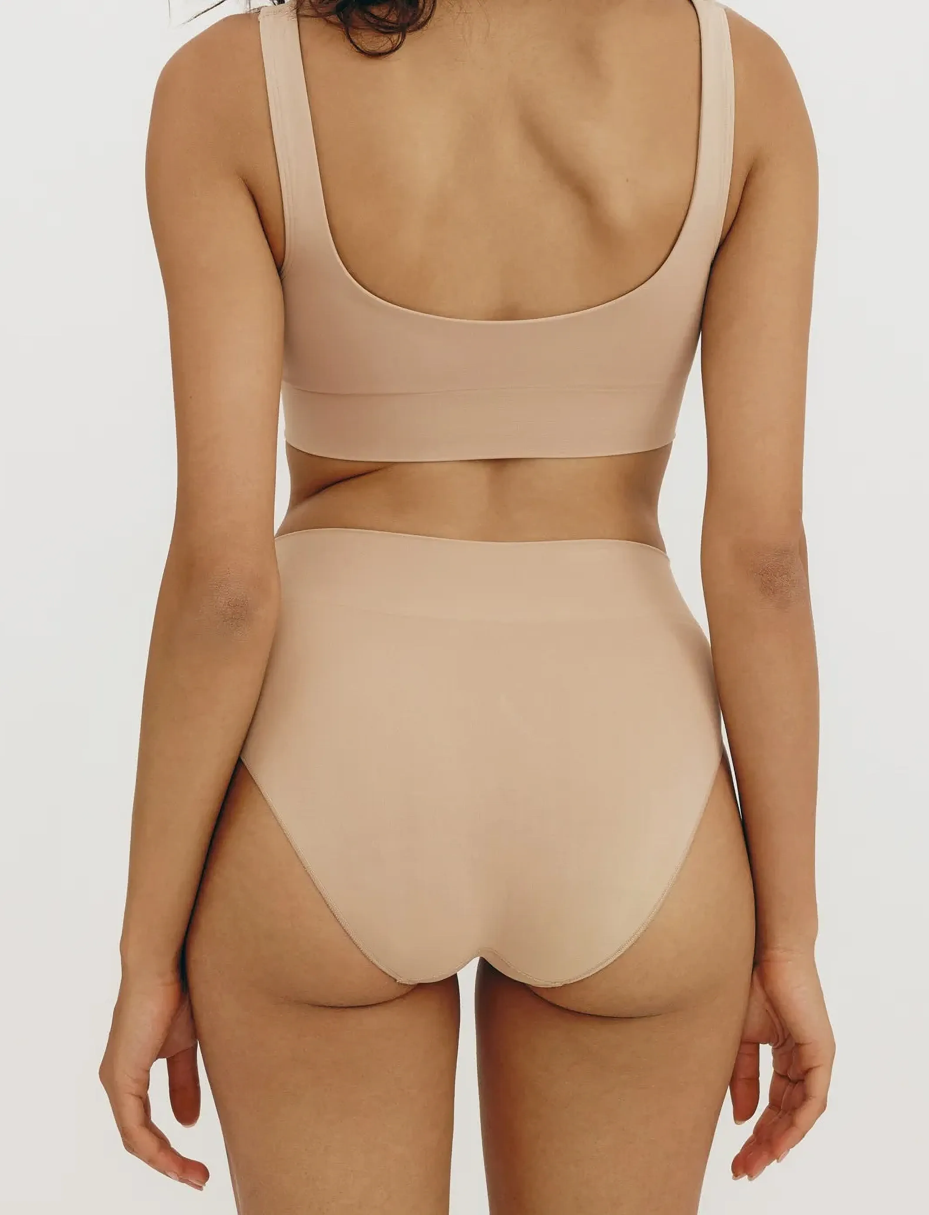 Organic Basics - Smooth Bralette - tank-top-bhs - hazelnut - 3