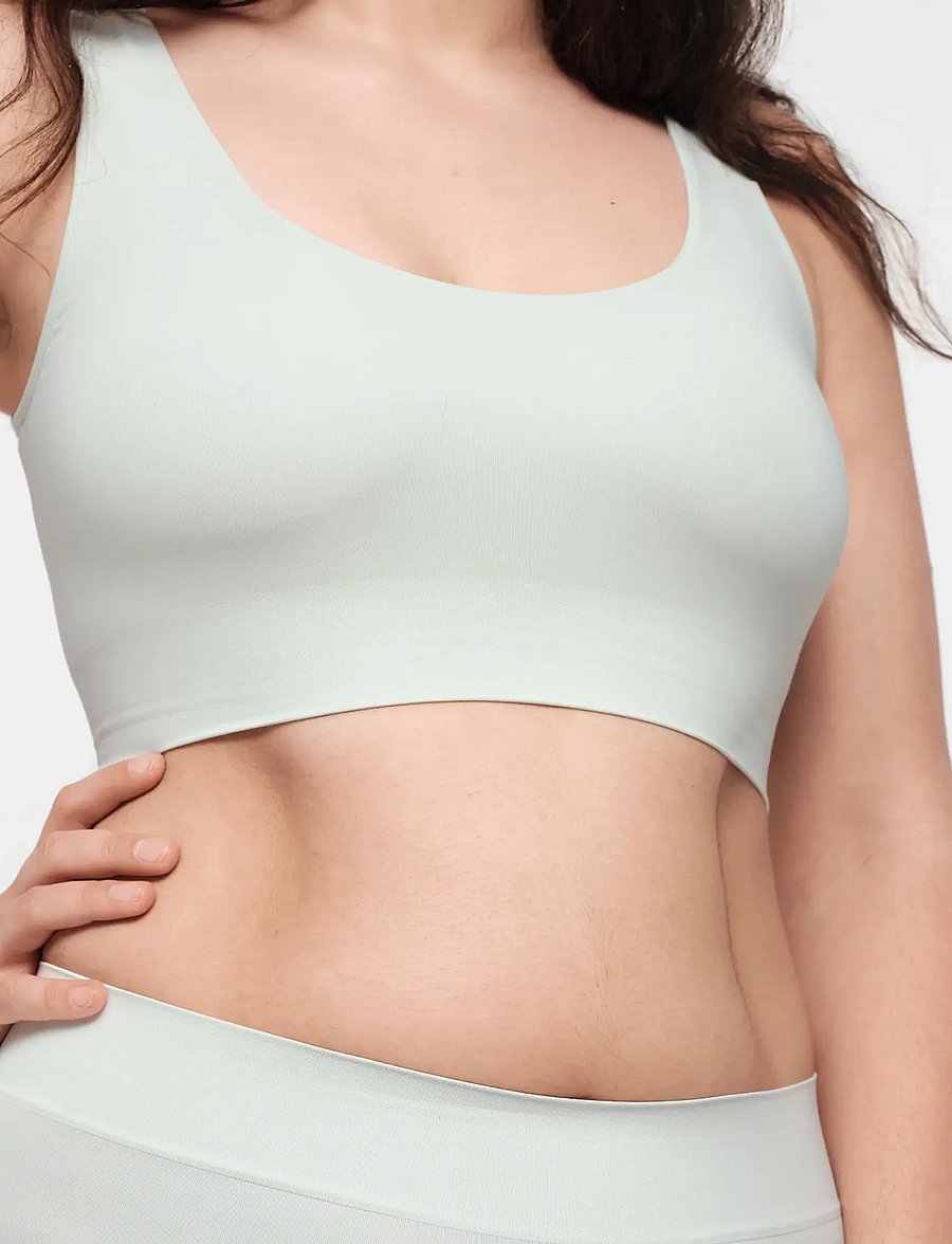 Organic Basics - Smooth Bralette - tank-top-bhs - light jade - 3