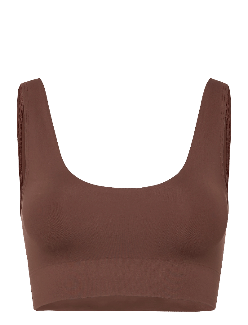 Organic Basics - Smooth Bralette - tank top-bh'er - walnut - 0