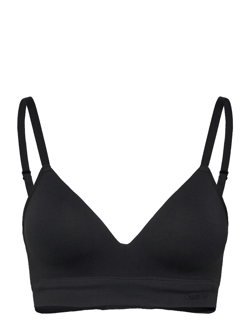 Organic Basics - Smooth Padded Bra - bralette - black - 0
