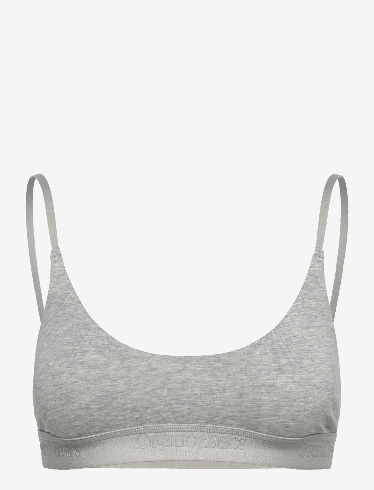 Organic Basics - Core Open Back Scoop Bralette - rinnahoidja - grey melange - 0