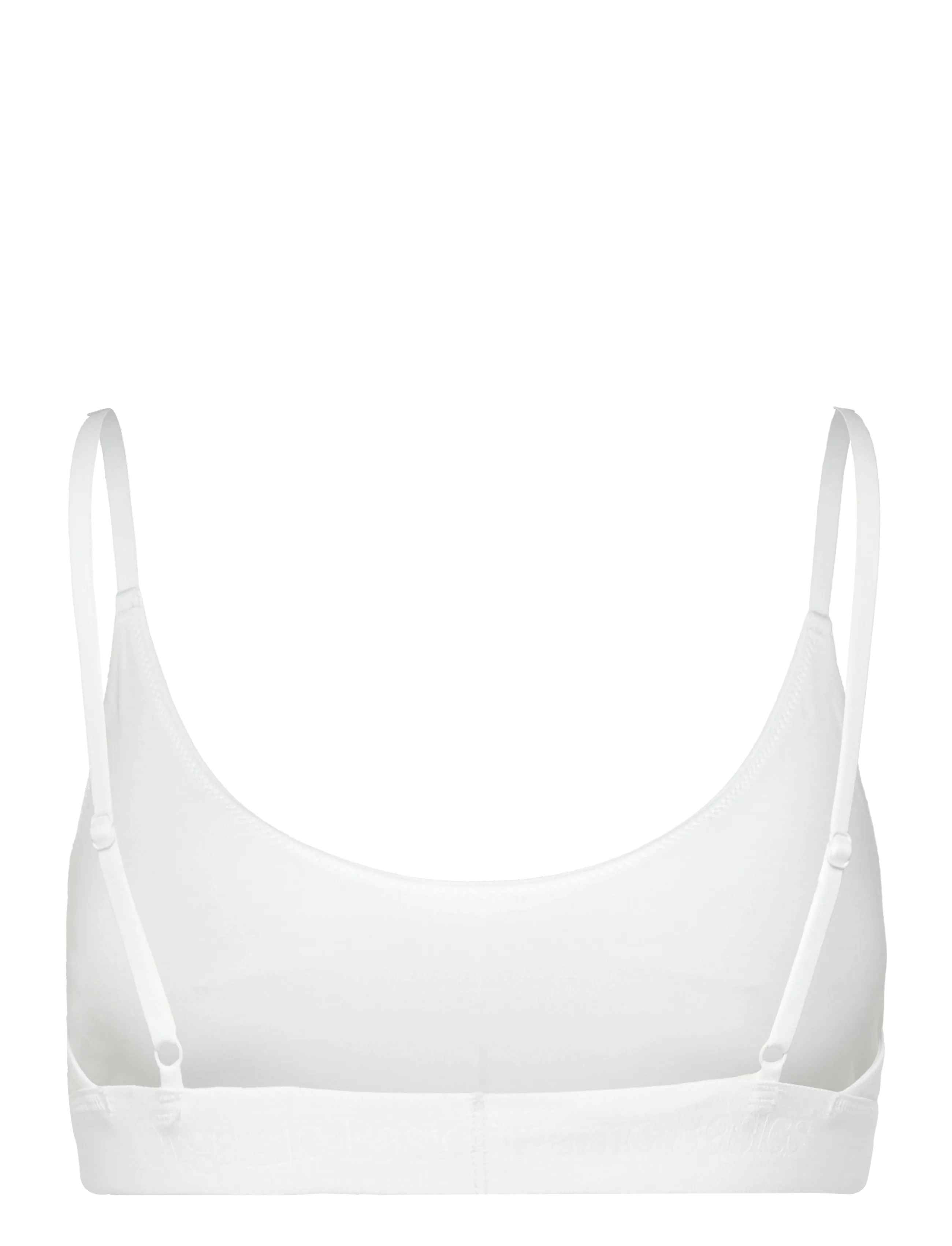 Organic Basics - Core Open Back Scoop Bralette - bralette - white - 1