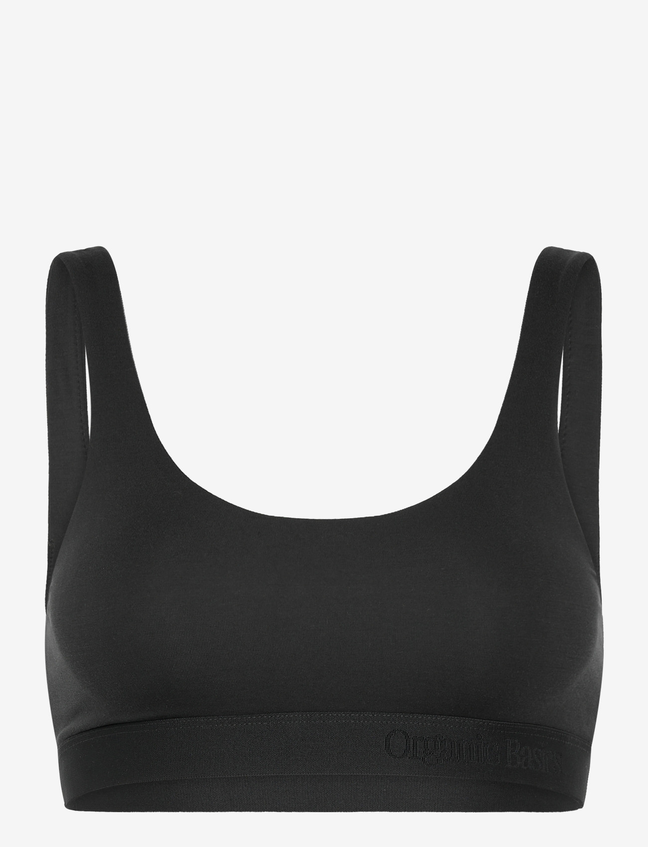 Organic Basics - Soft Touch Scoop Neck Bralette - bralette - black - 0