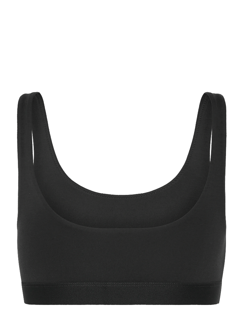 Organic Basics - Soft Touch Scoop Neck Bralette - bralette - black - 1