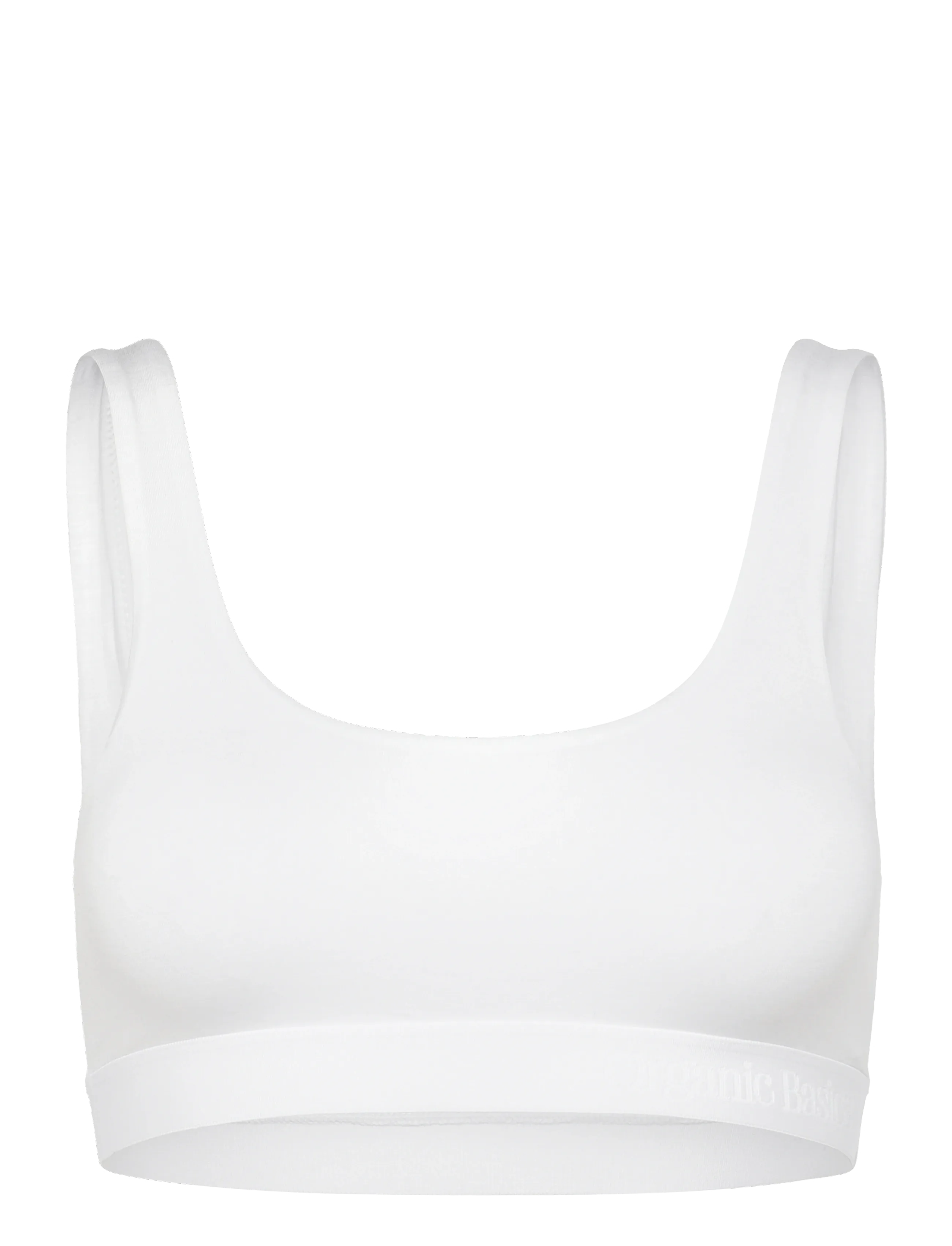 Organic Basics Soft Touch Scoop Neck Bralette - Rinnahoidjad - WHITE / white