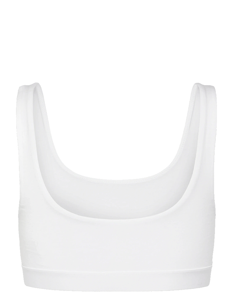 Organic Basics - Soft Touch Scoop Neck Bralette - rinnahoidja - white - 1