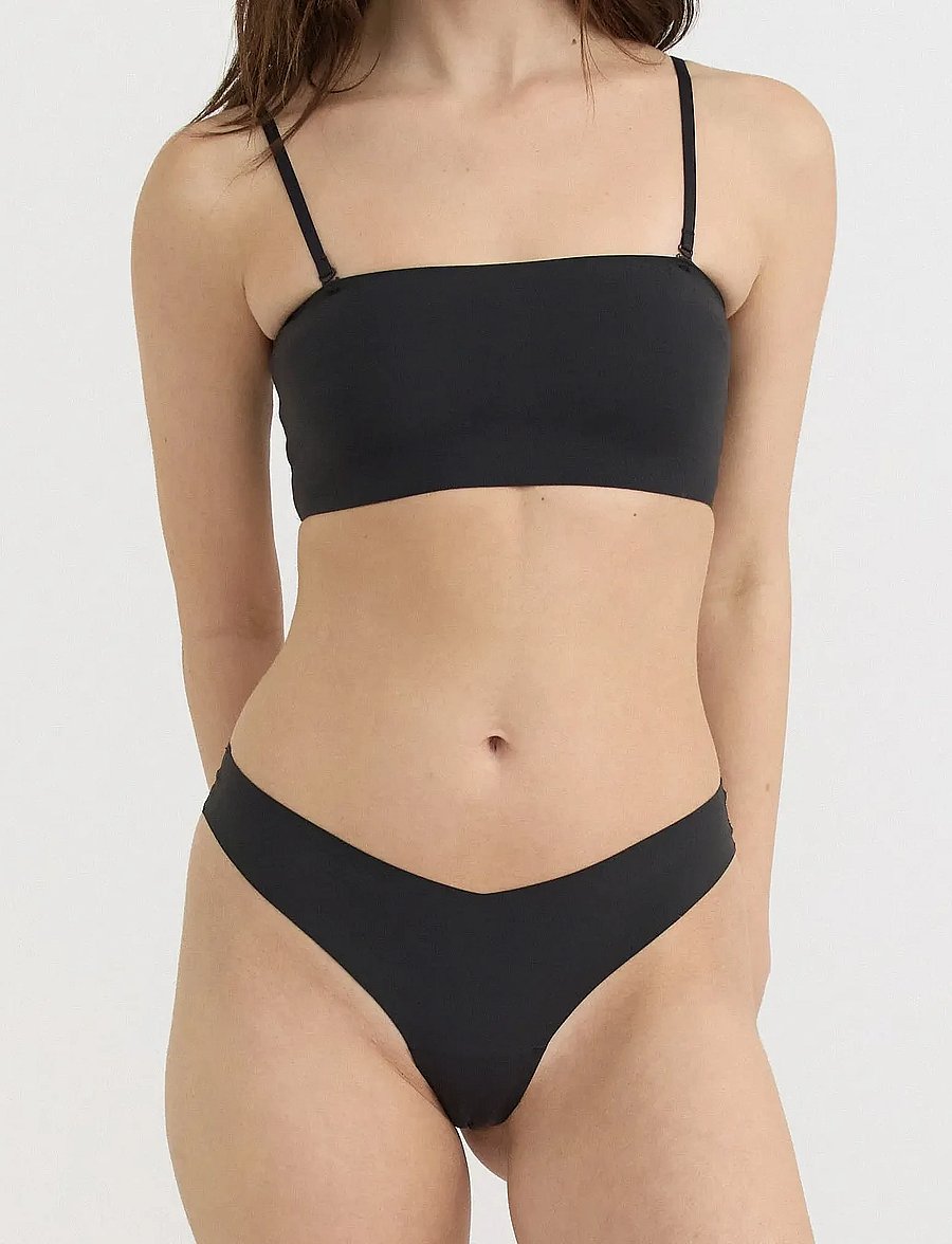 Organic Basics - Bare Bandeau Bralette - bralette - black - 0
