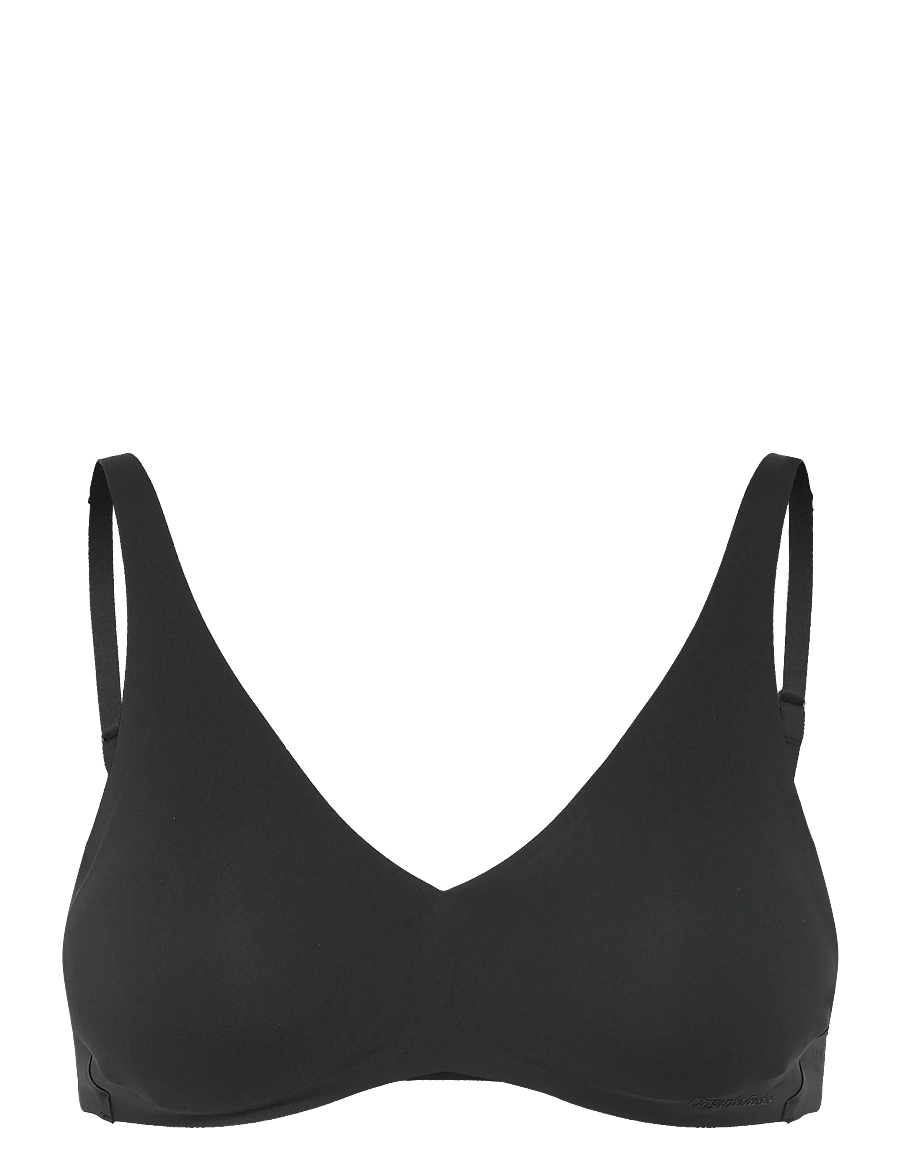 Organic Basics - Bare Plunge Bralette - braletė - black - 0