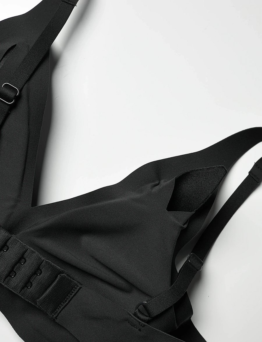Organic Basics - Bare Plunge Bralette - braletė - black - 3