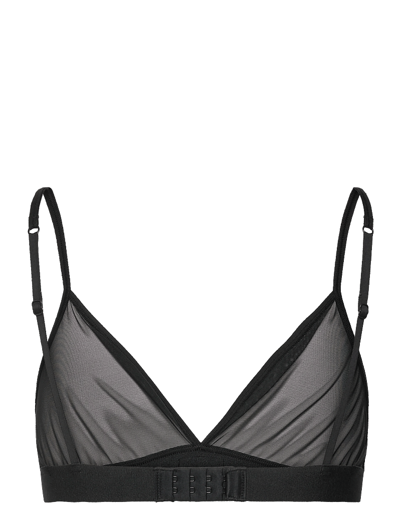 Organic Basics - Mesh Triangle Bralette - bralette - black - 2