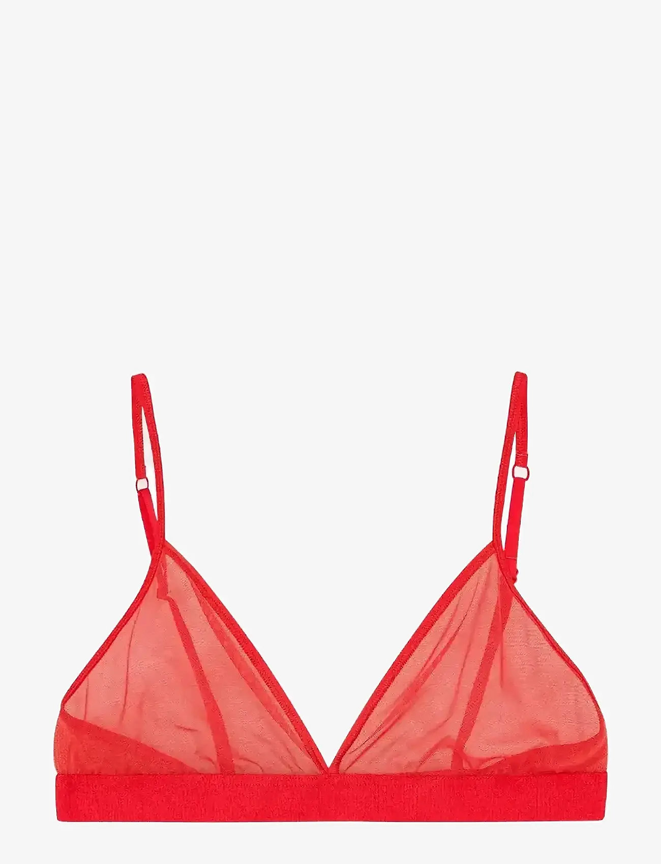Organic Basics - Mesh Triangle Bralette - bralette - spicy - 0