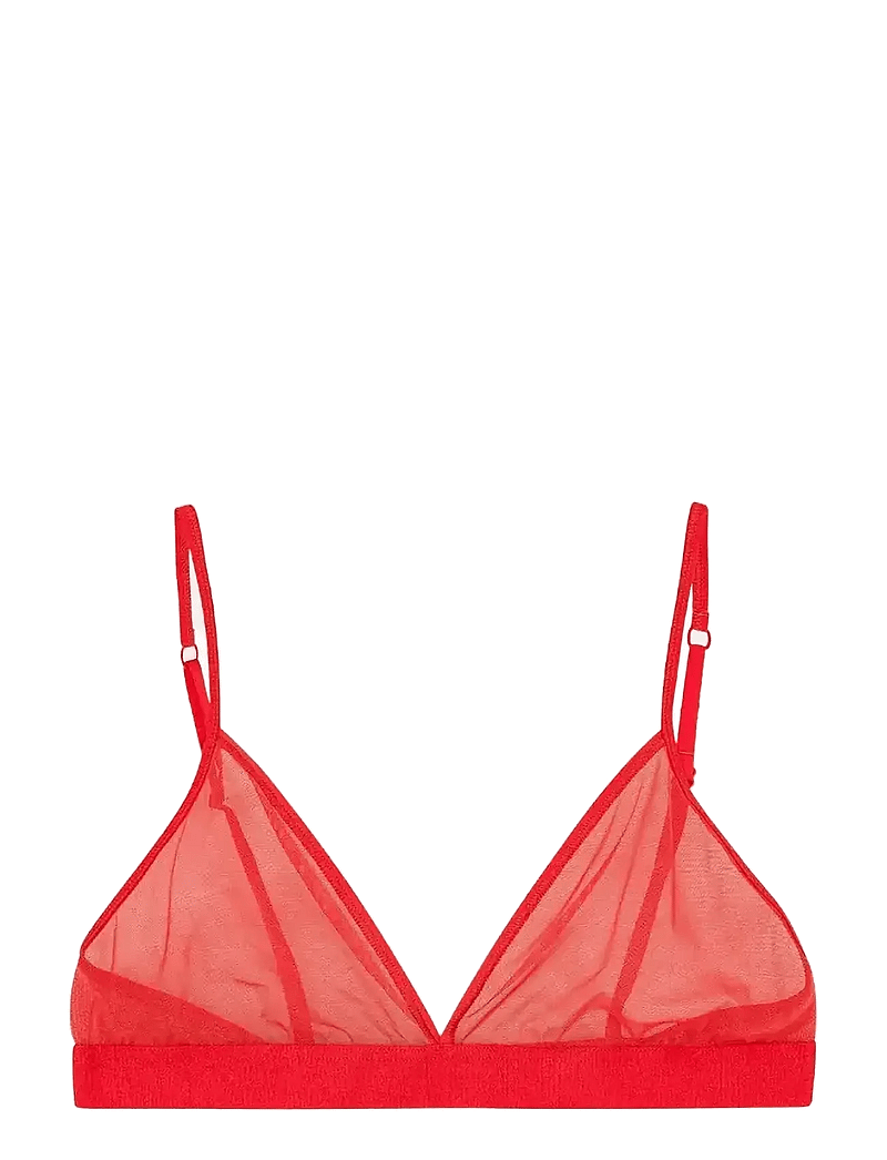 Organic Basics - Mesh Triangle Bralette - bralette - spicy - 0