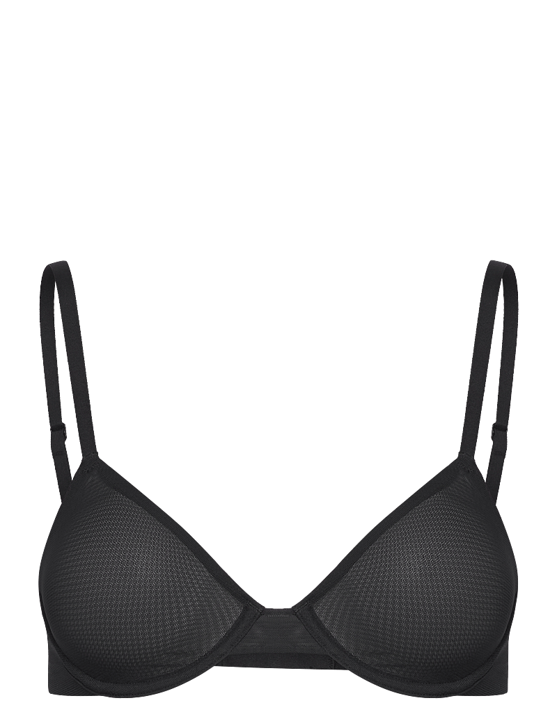 Organic Basics - Mesh Unlined Demi Bra - bøjle-bh’er - black - 0