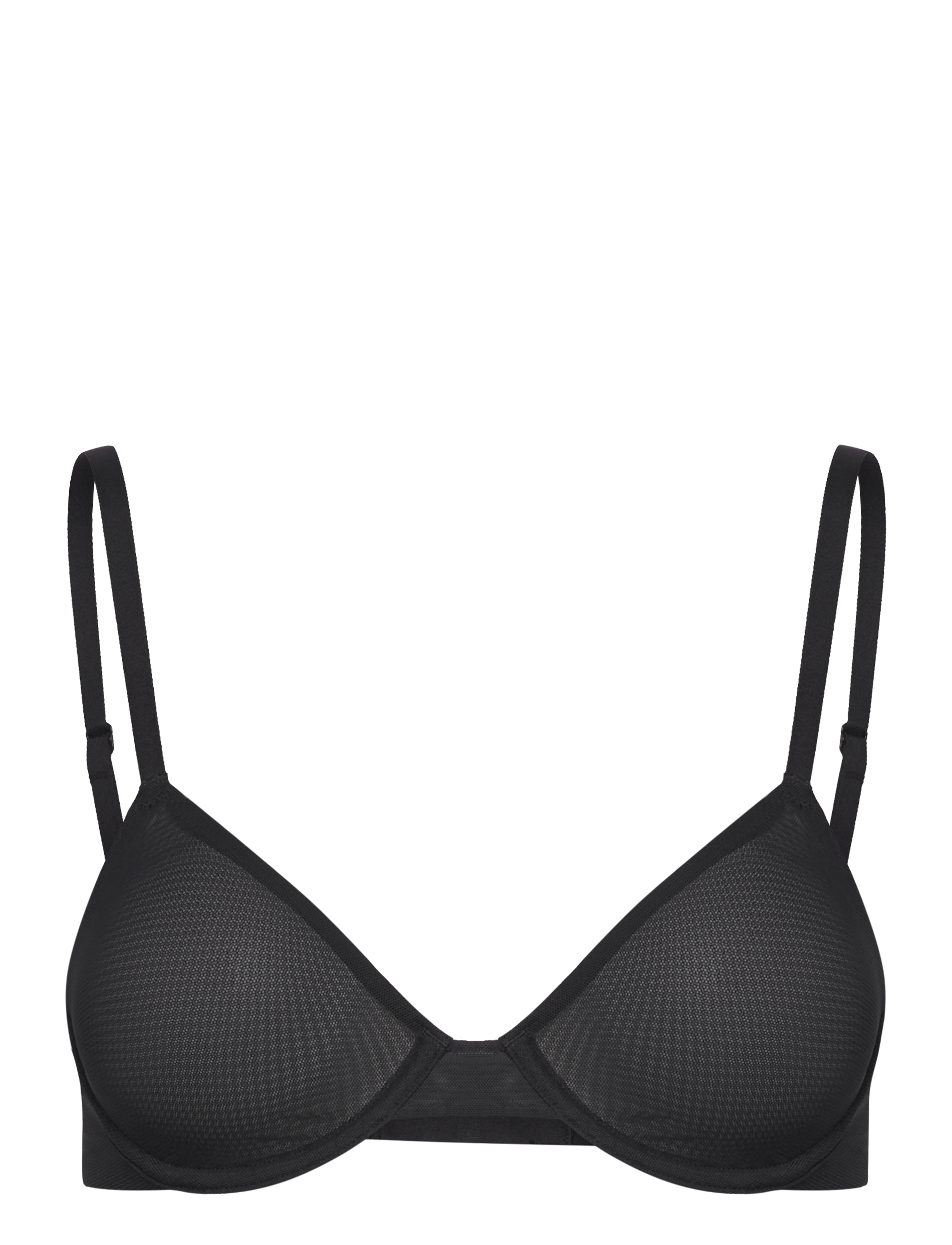 Organic Basics Mesh Unlined Demi Bra - Bøjle-bh’er - BLACK / black