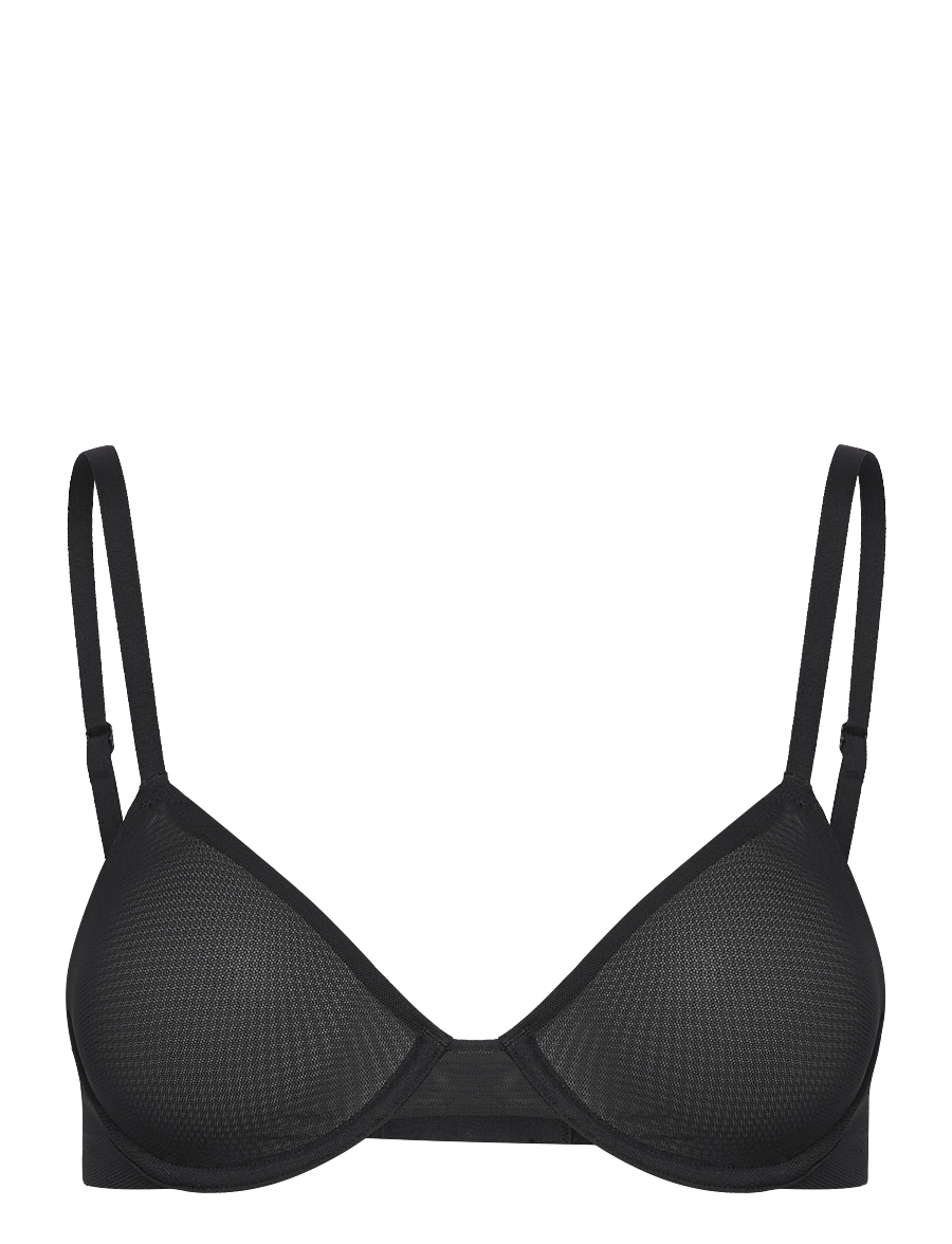 Organic Basics - Mesh Unlined Demi Bra - bøjle-bh’er - black - 1