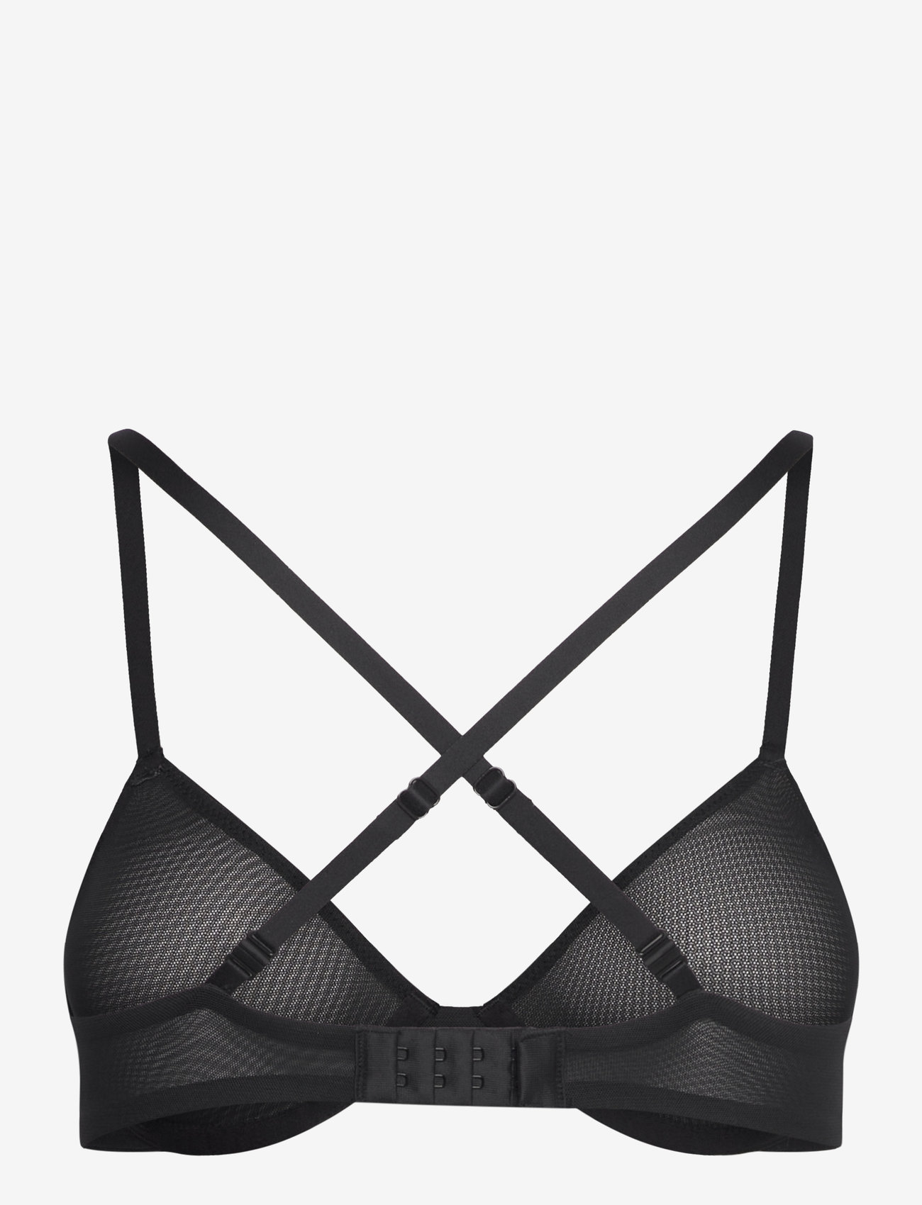 Organic Basics - Mesh Unlined Demi Bra - black - 2