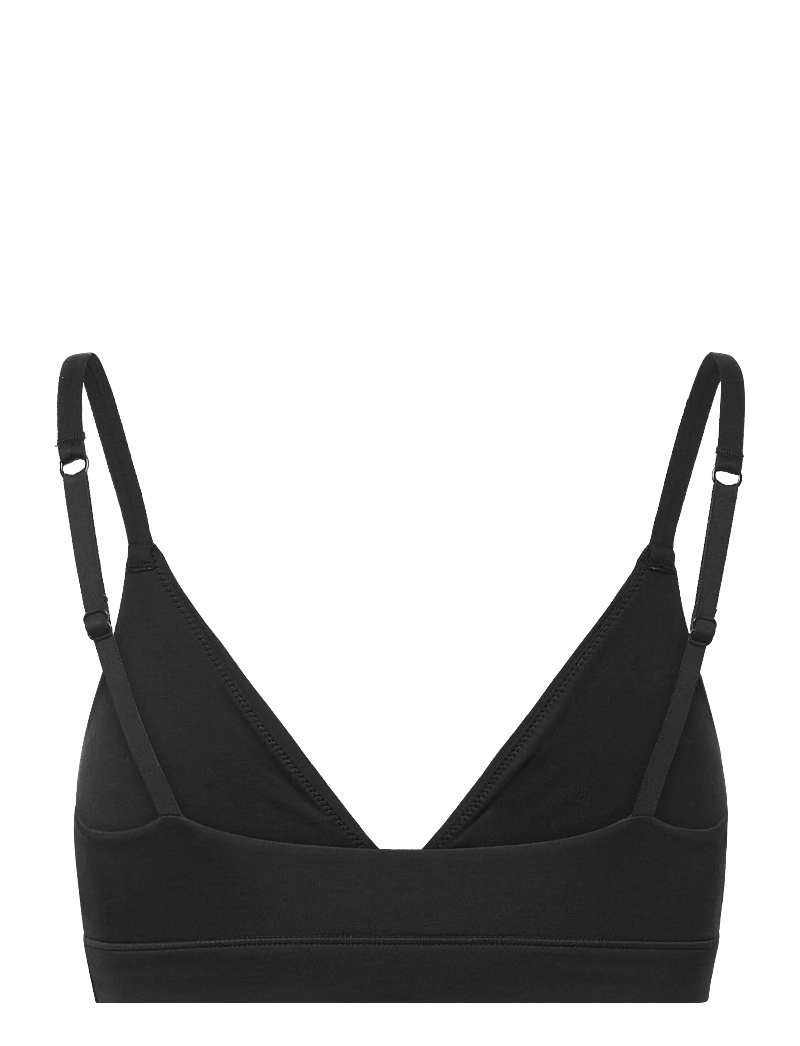 Organic Basics - Soft Touch Veil Triangle Bralette - bralette - black - 2