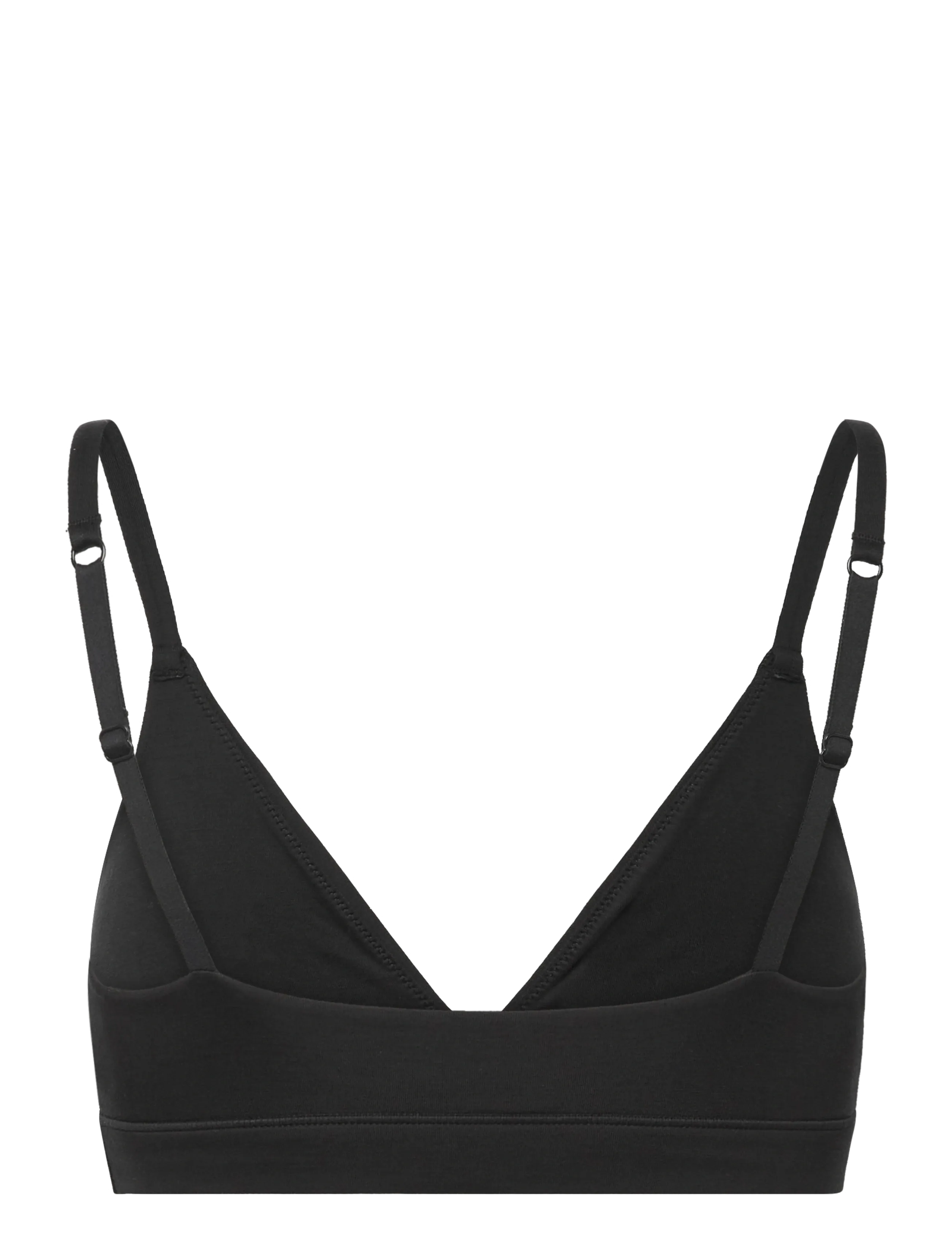 Organic Basics - Soft Touch Veil Triangle Bralette - bralette - black - 2