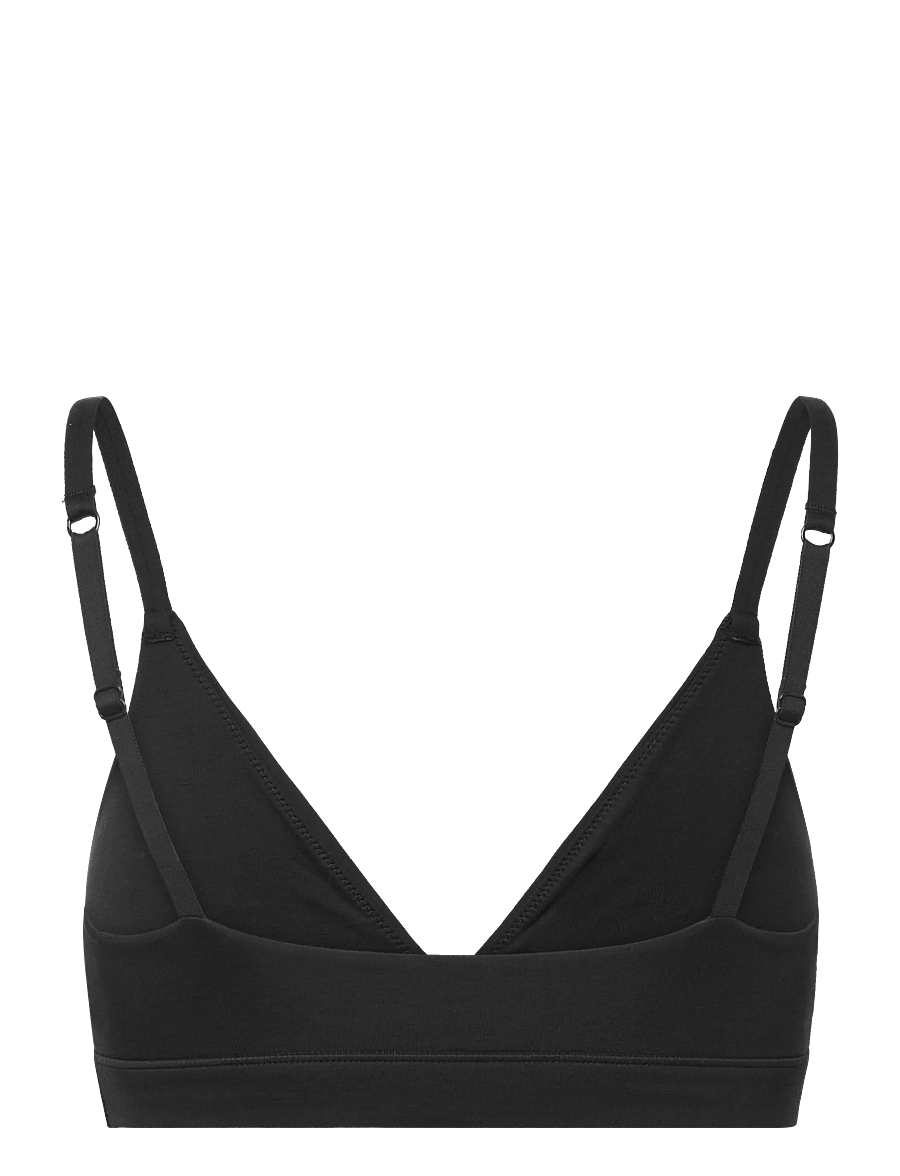 Organic Basics - Soft Touch Veil Triangle Bralette - bralette - black - 2