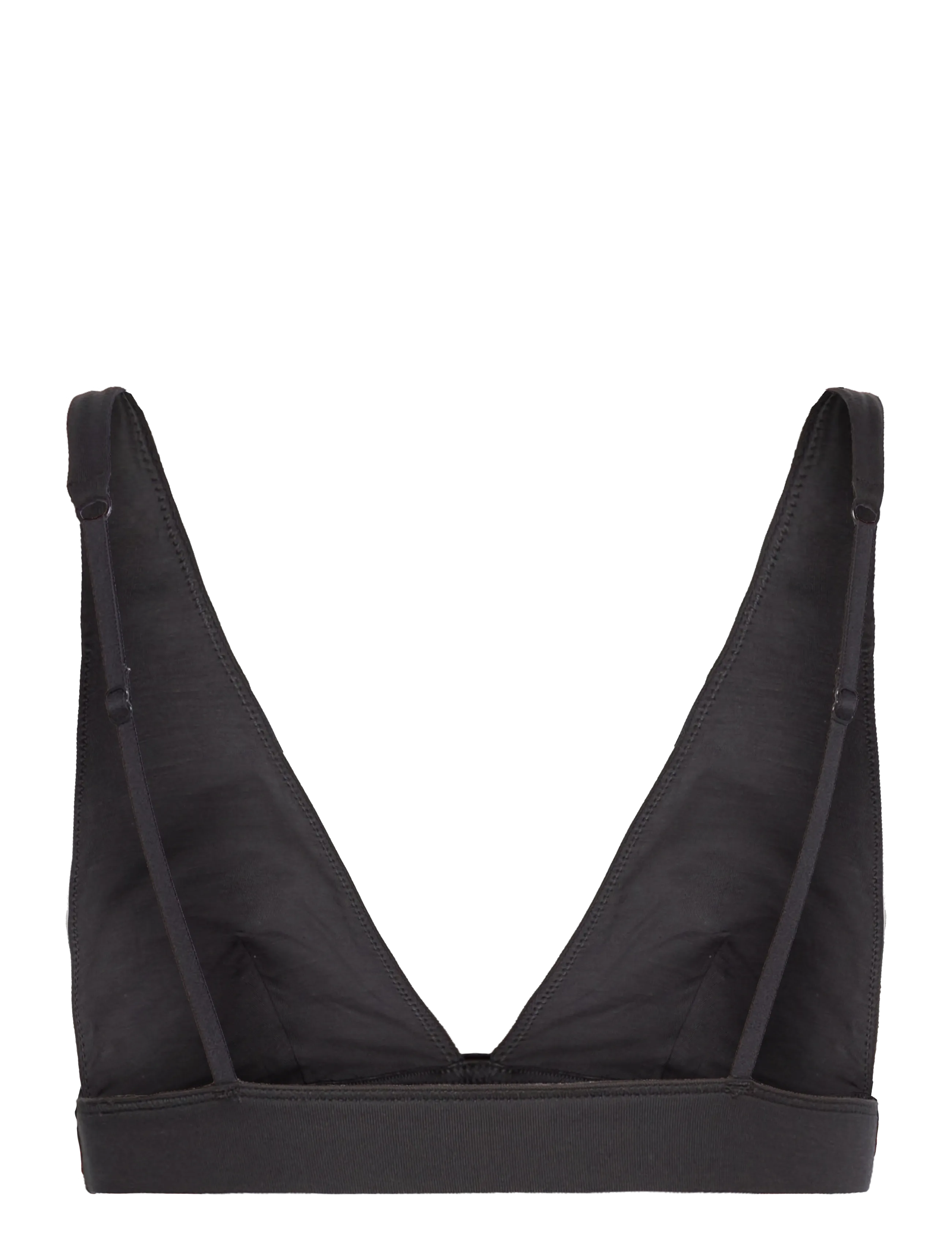Organic Basics - Soft Touch Veil Plunge Bralette - bralette - black - 1