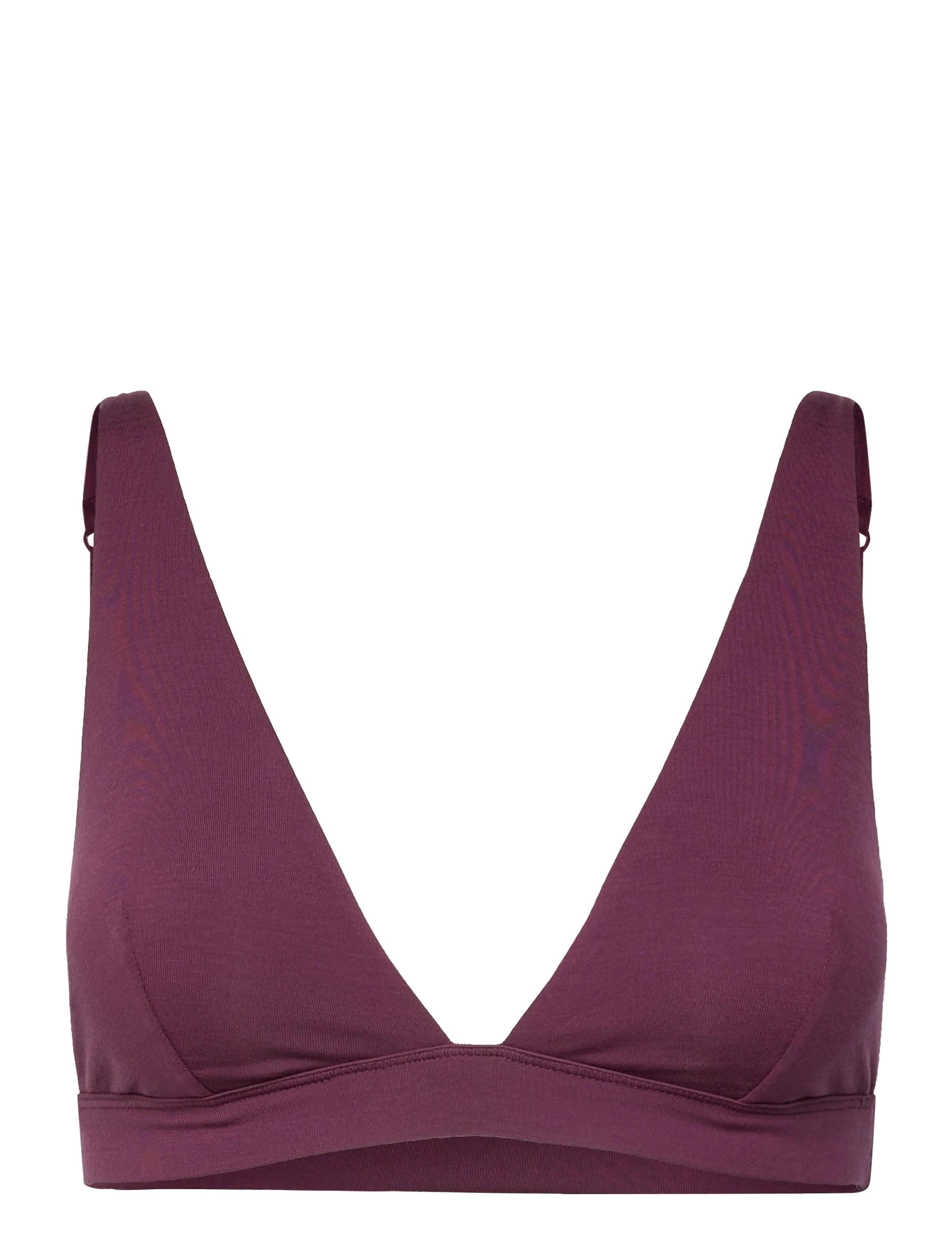 Soft Touch Veil Plunge Bralette - FIG