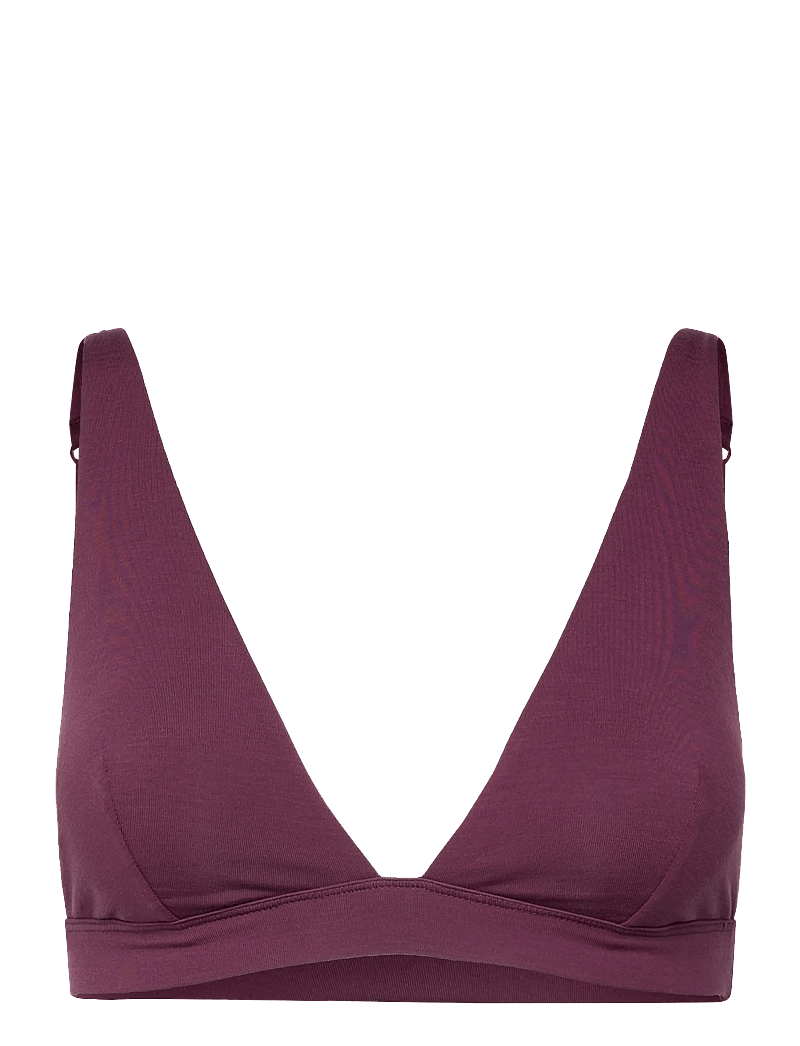 Organic Basics - Soft Touch Veil Plunge Bralette - bralette - fig - 1
