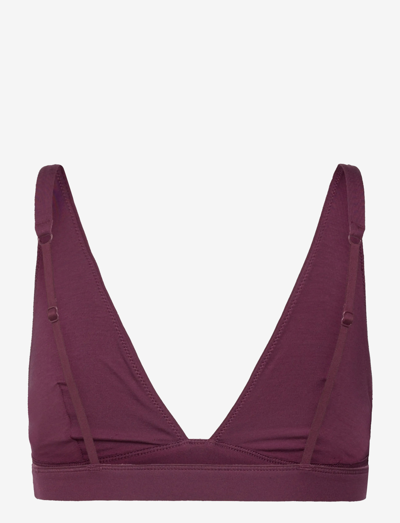 Organic Basics - Soft Touch Veil Plunge Bralette - bralette - fig - 2