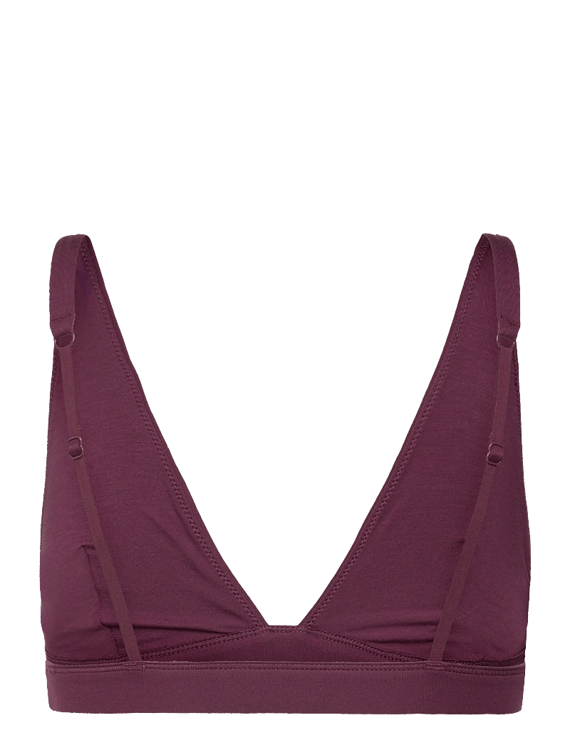 Organic Basics - Soft Touch Veil Plunge Bralette - bralette - fig - 2
