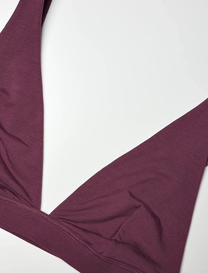 Organic Basics - Soft Touch Veil Plunge Bralette - bralette - fig - 4