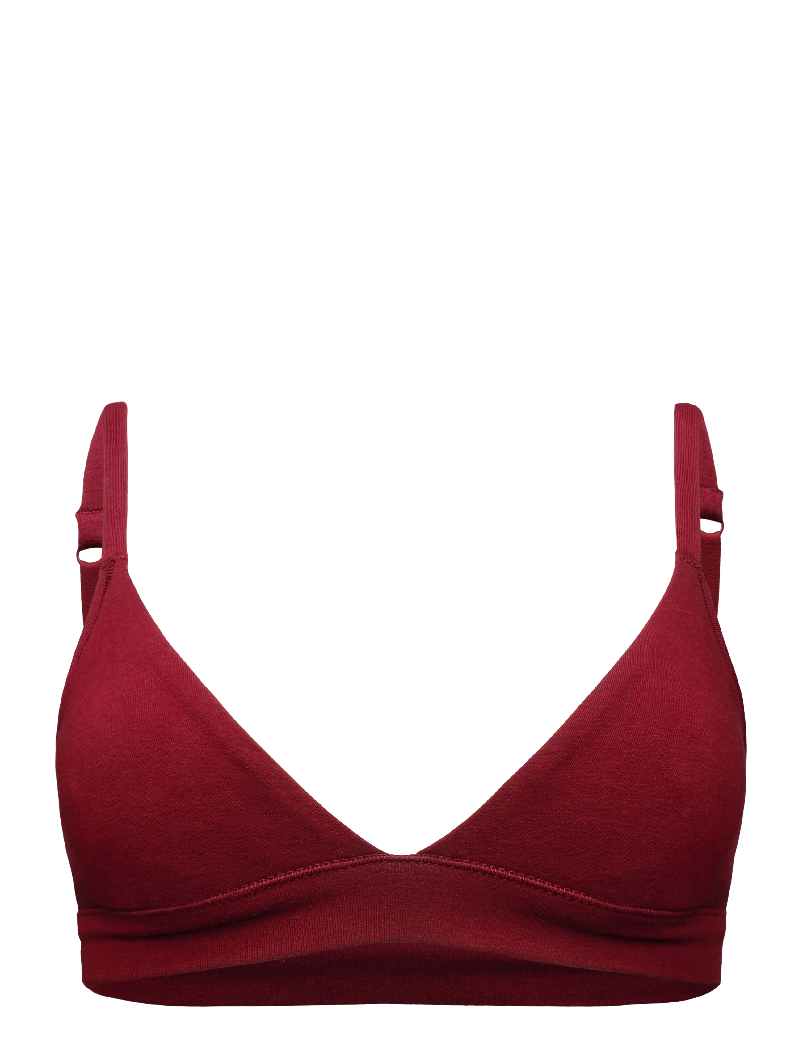 Organic Basics - Flex Triangle Bralette - braletid - cranberry - 1
