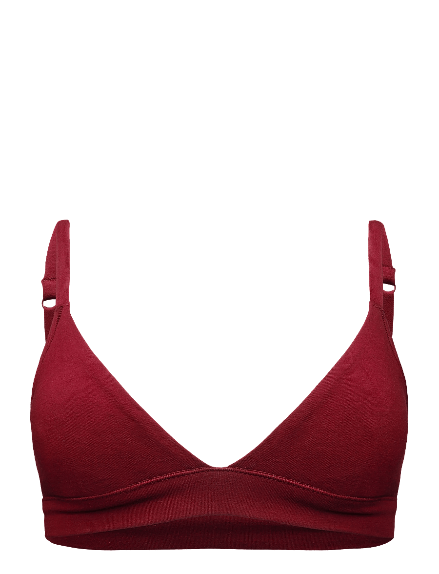 Organic Basics - Flex Triangle Bralette - braletid - cranberry - 1