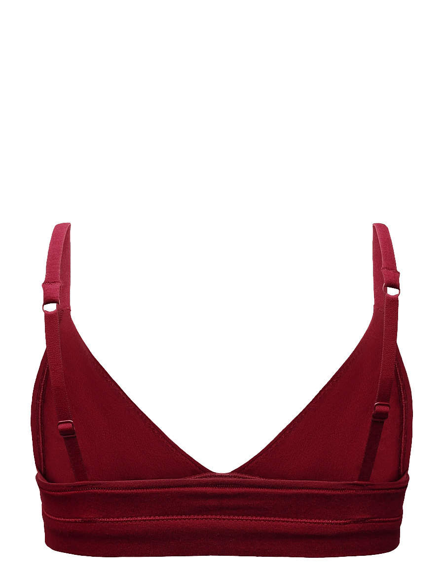 Organic Basics - Flex Triangle Bralette - braletid - cranberry - 2