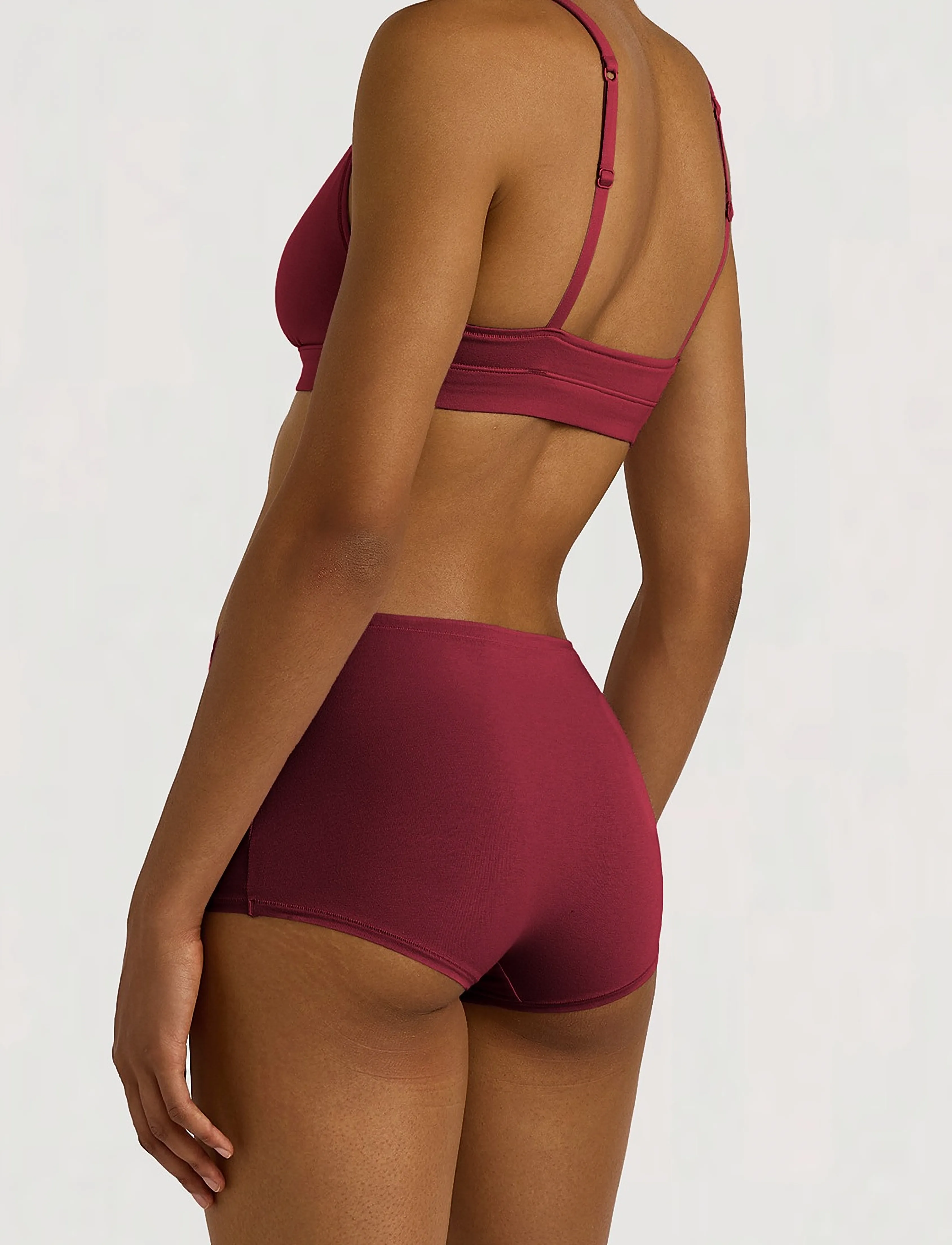 Organic Basics - Flex Triangle Bralette - braletid - cranberry - 3