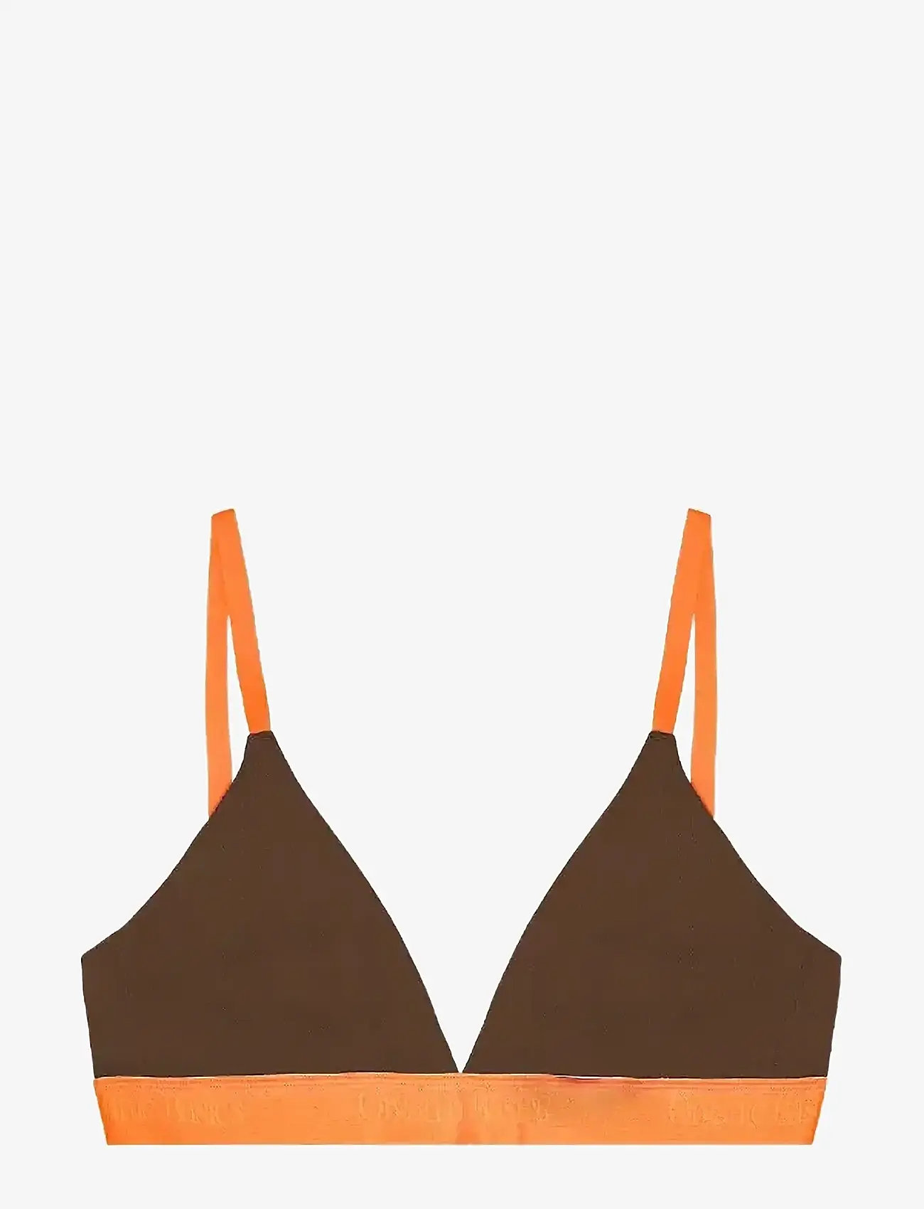 Organic Basics - Core Play Triangle Bralette - bralette - walnut - 1