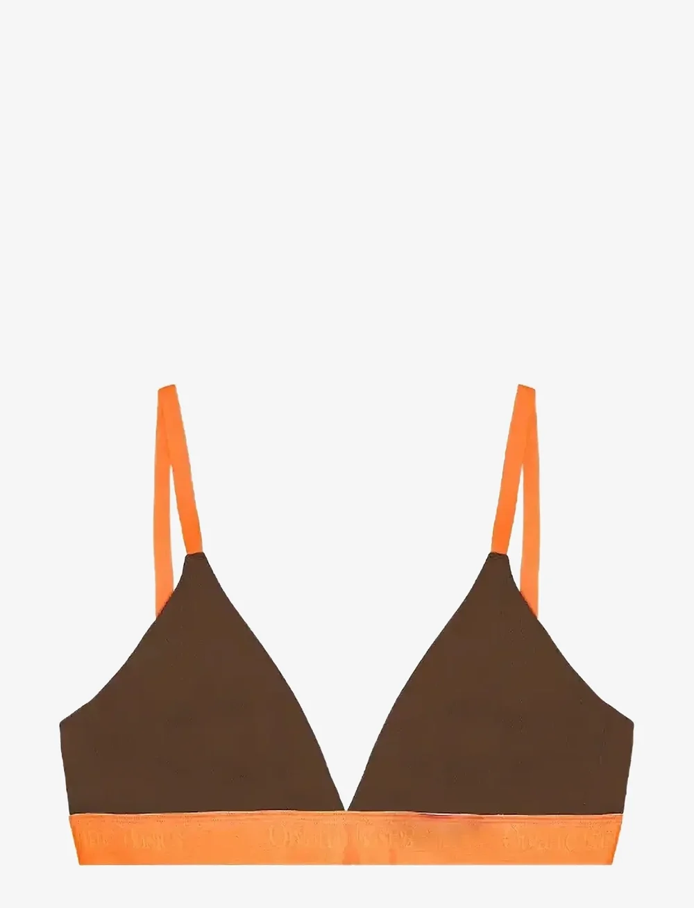 Organic Basics - Core Play Triangle Bralette - bralette - walnut - 1