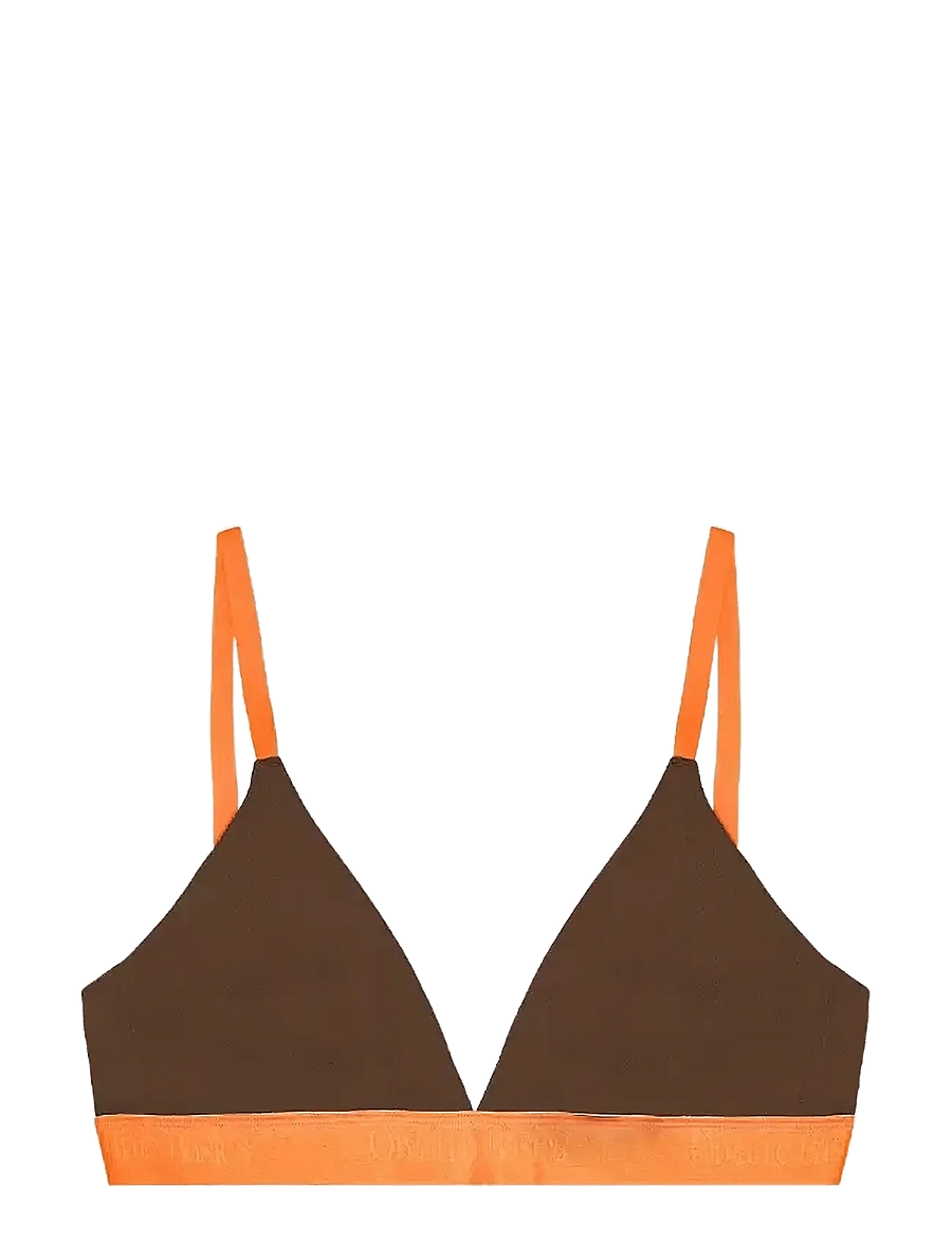 Organic Basics - Core Play Triangle Bralette - bralette - walnut - 1