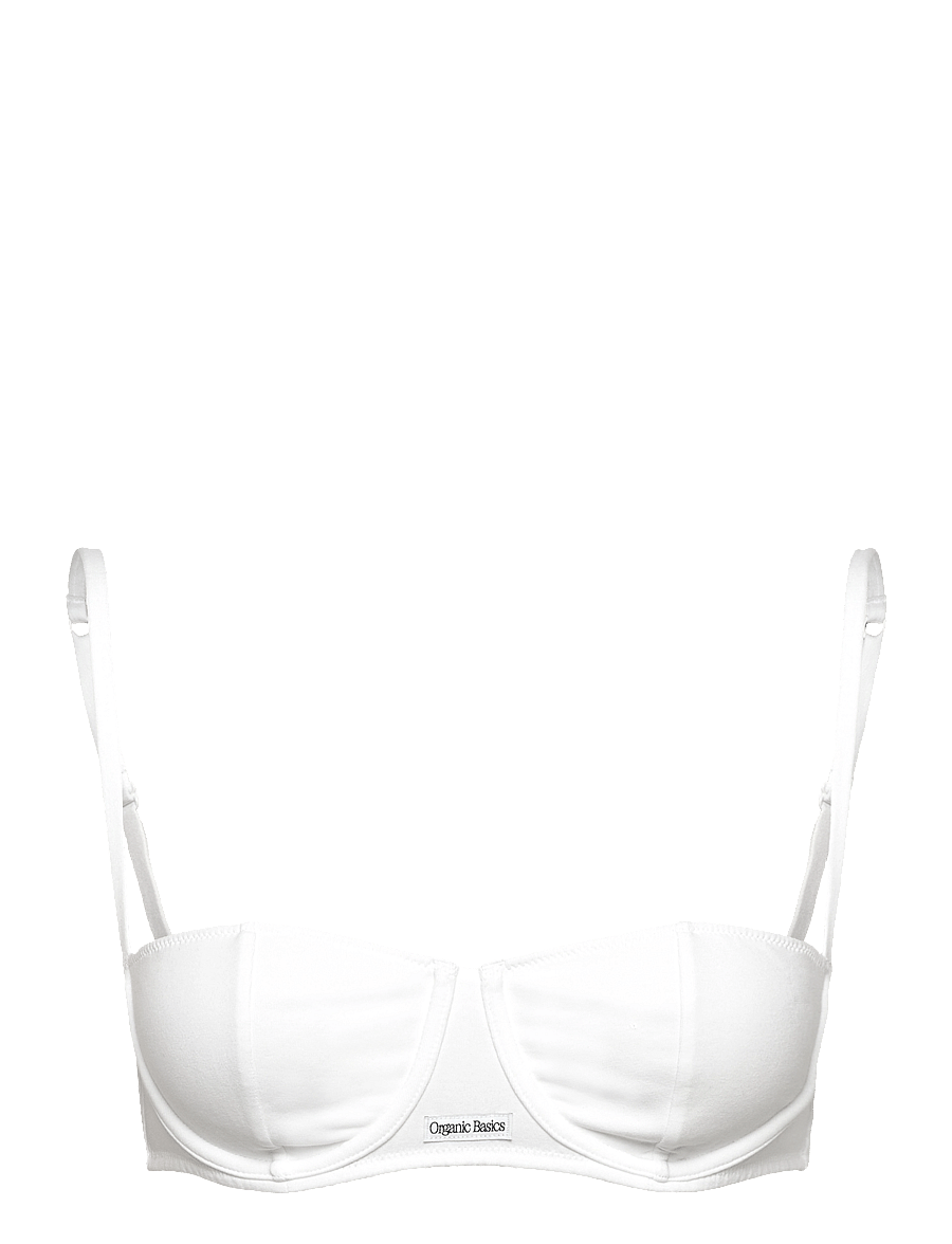 Organic Basics - Core Icon Balconette Bra - rintaliivit - white - 1