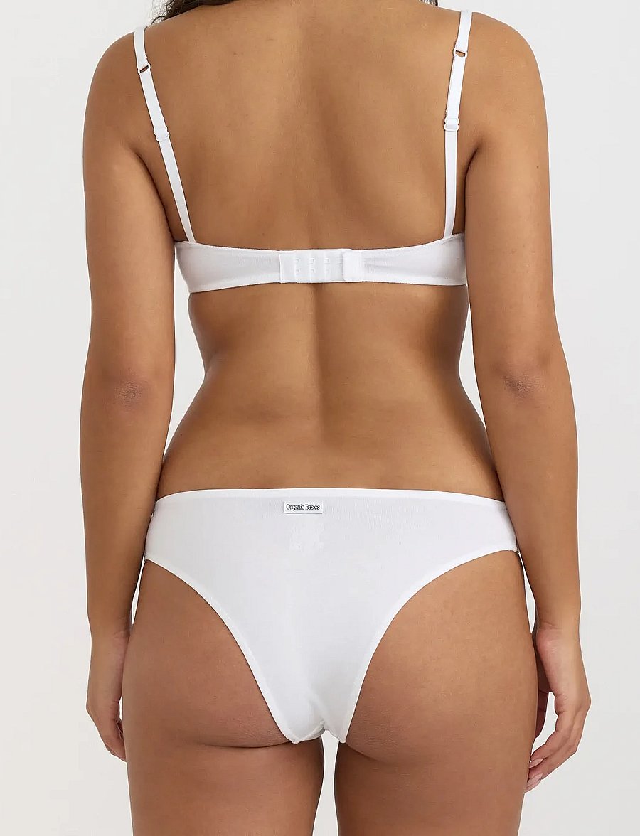 Organic Basics - Core Icon Balconette Bra - rintaliivit - white - 4