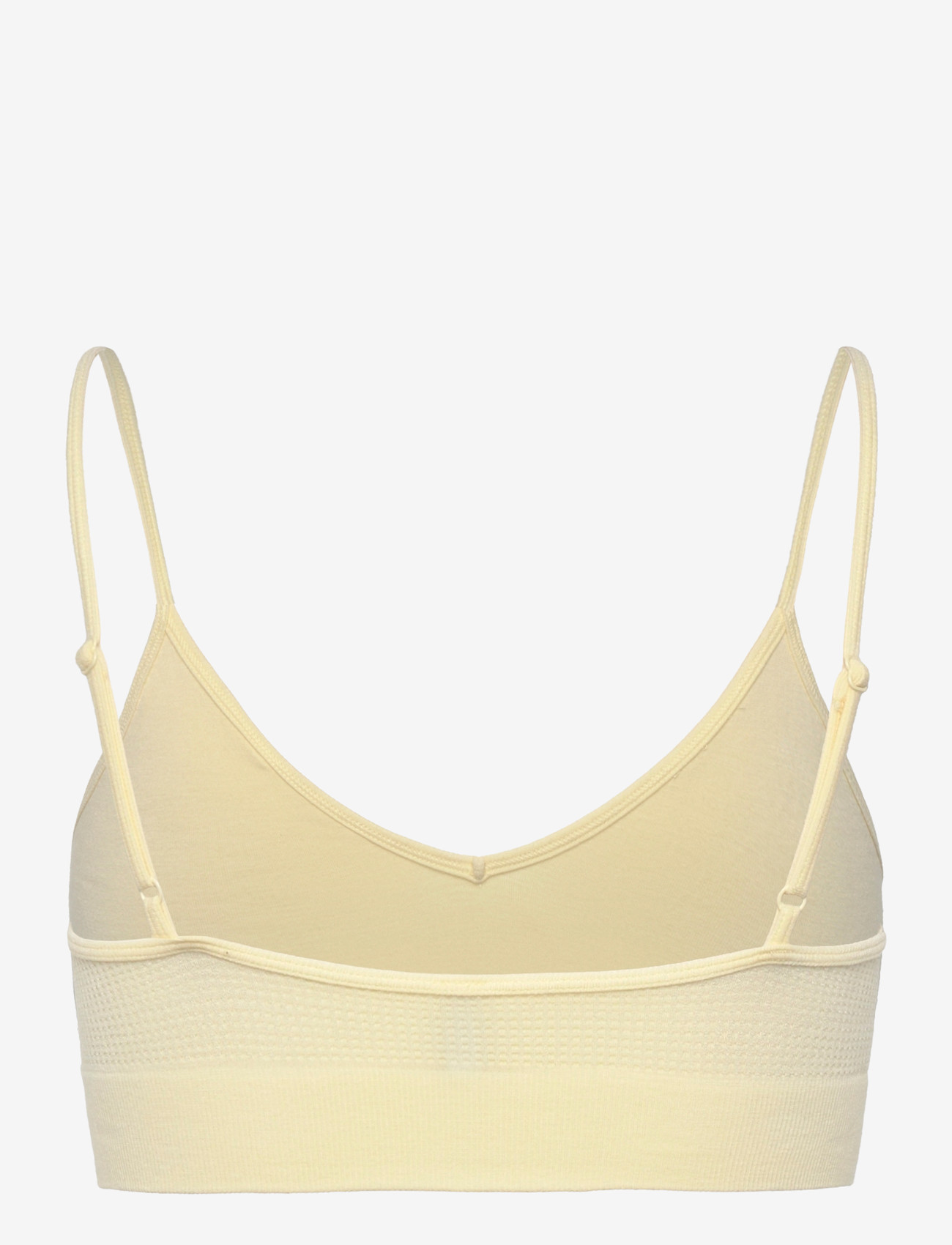 Organic Basics - Seamless Waffle Triangle Bralette - bralette - buttercup - 1