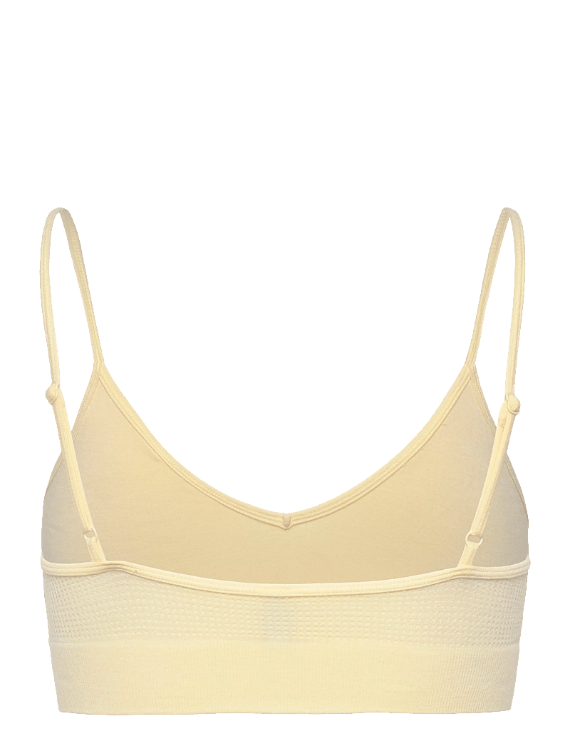 Organic Basics - Seamless Waffle Triangle Bralette - bralette - buttercup - 1
