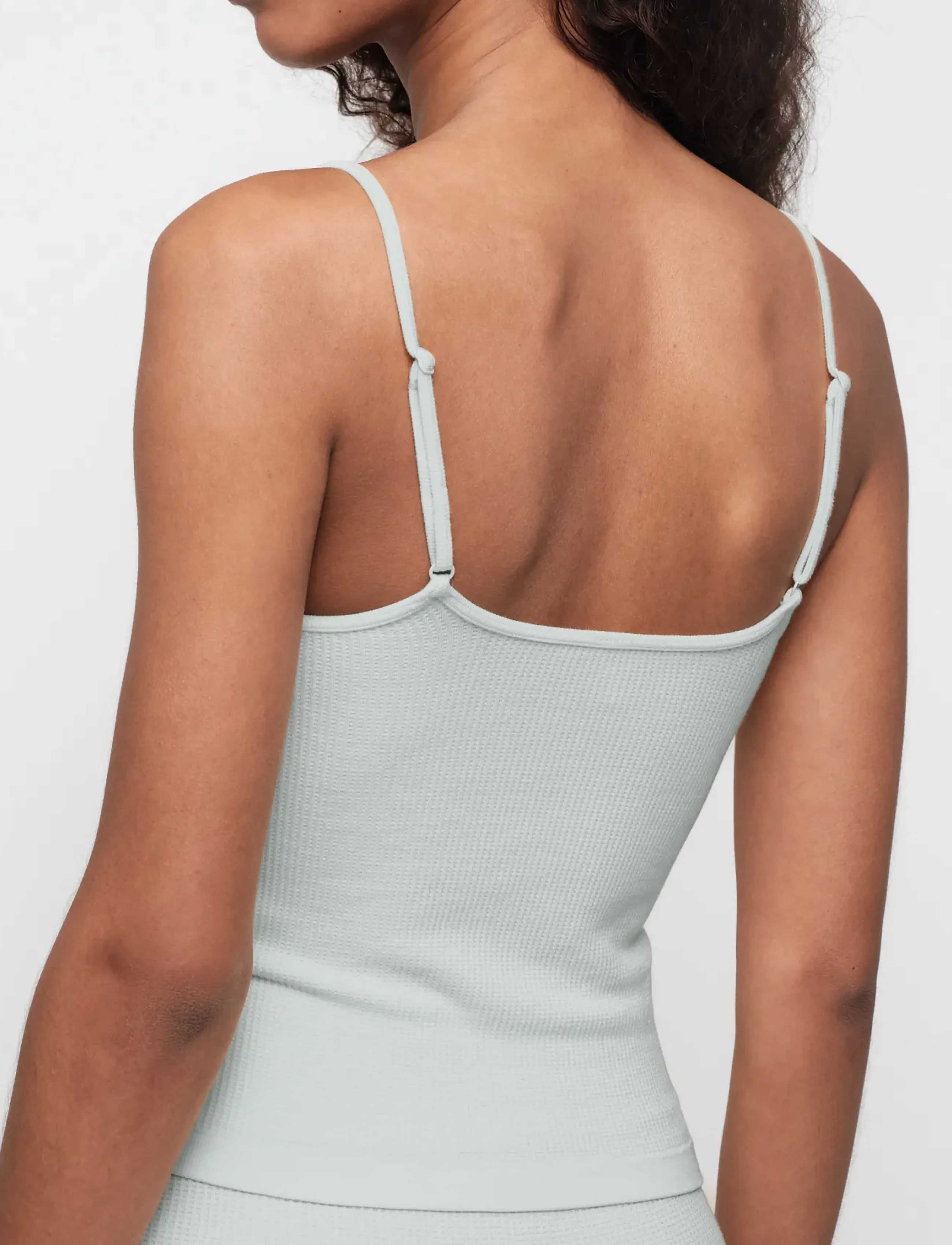 Organic Basics - Seamless Waffle Cami - oberteile - northern lights - 3