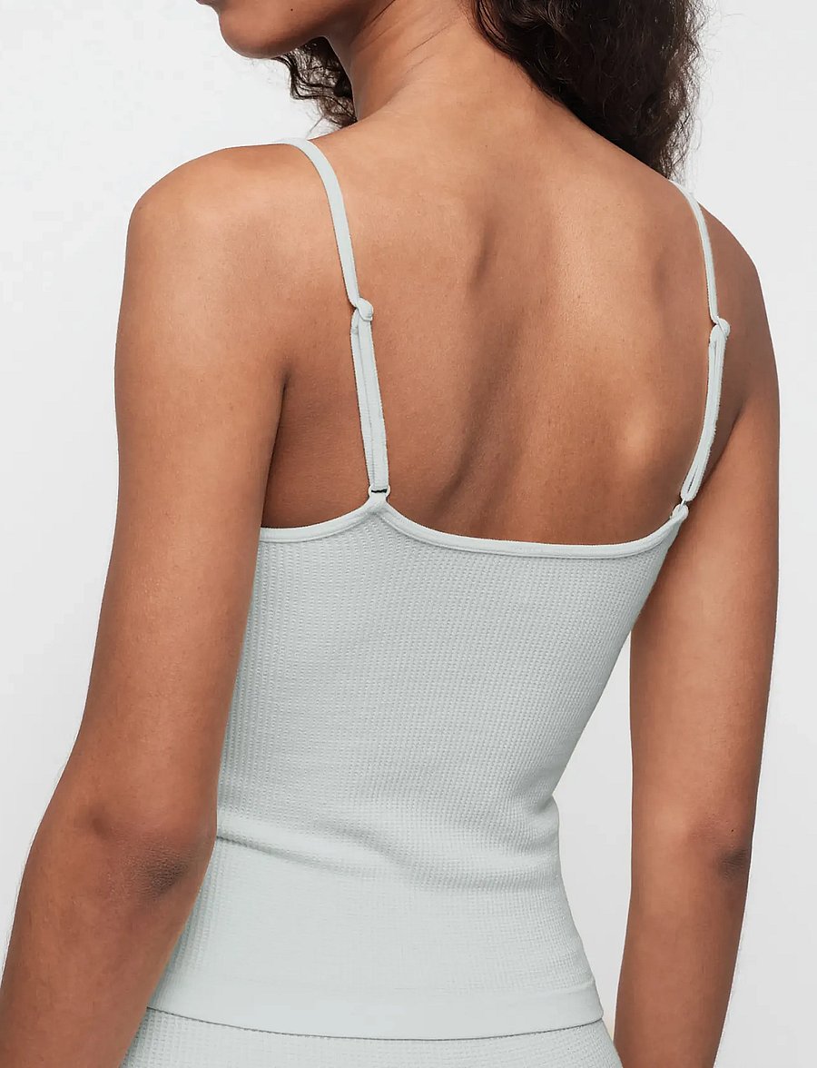 Organic Basics - Seamless Waffle Cami - oberteile - northern lights - 3