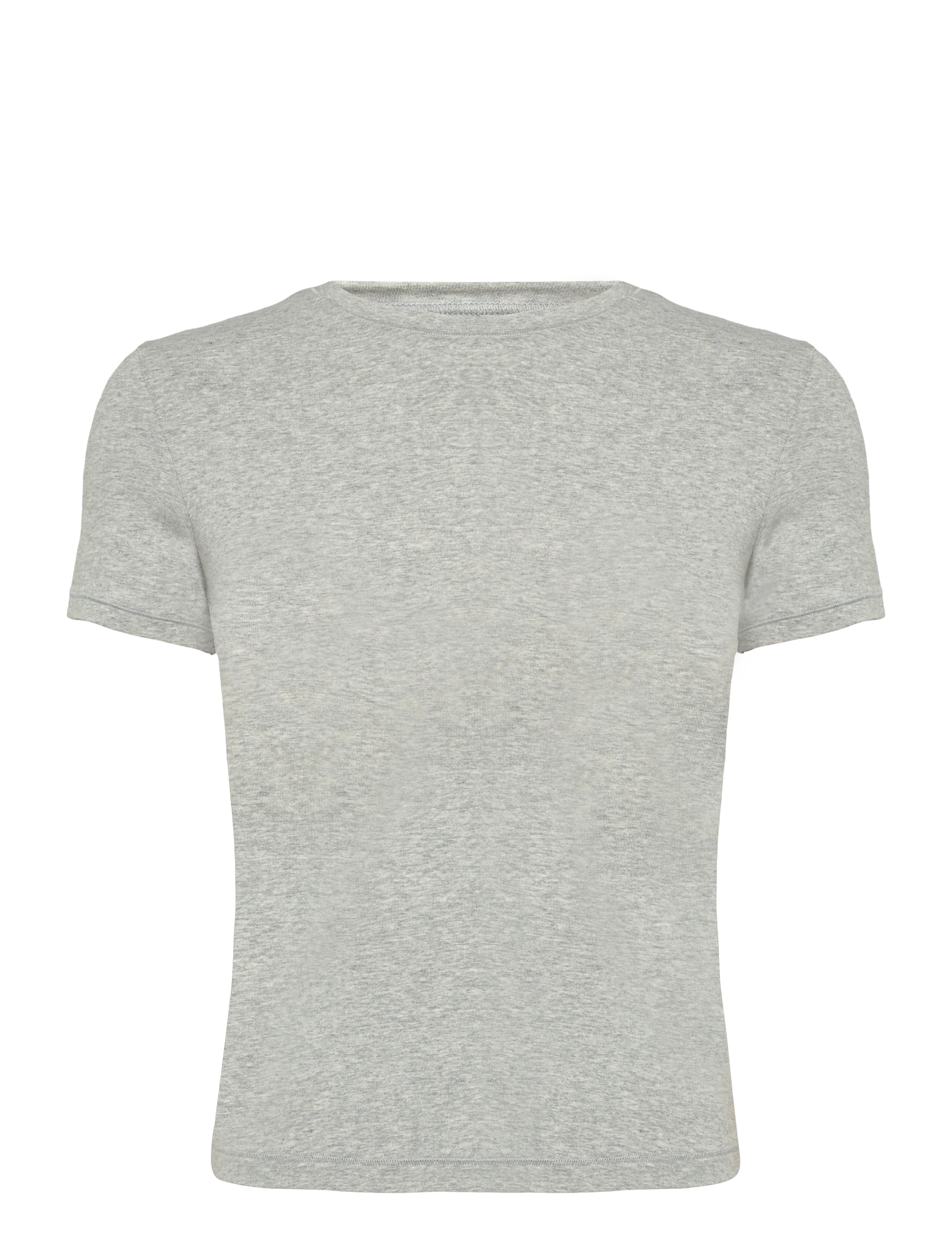 Organic Basics Flex Tee - T-shirts - GREY MELANGE / grey