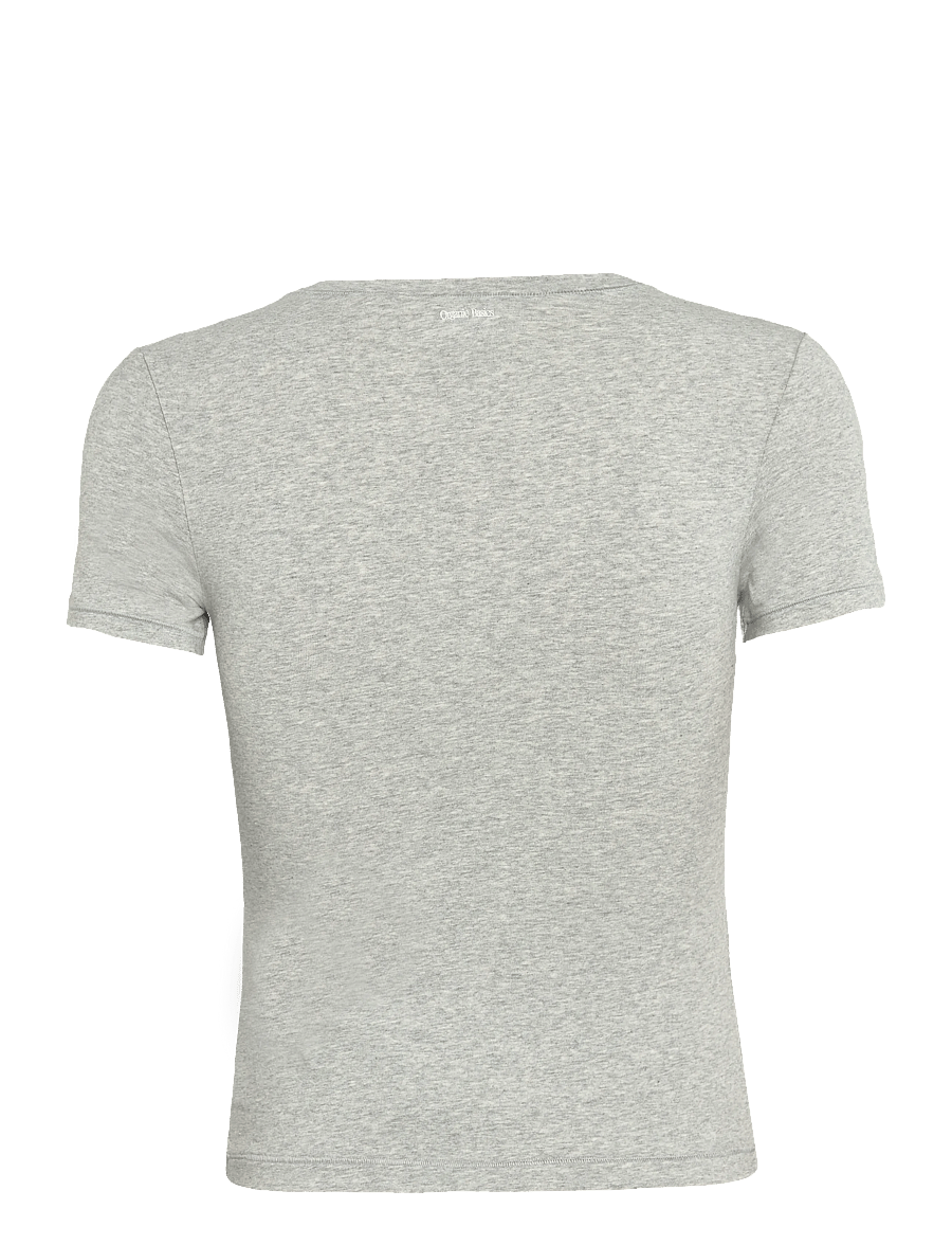 Organic Basics - Flex Tee - t-shirts - grey melange - 1