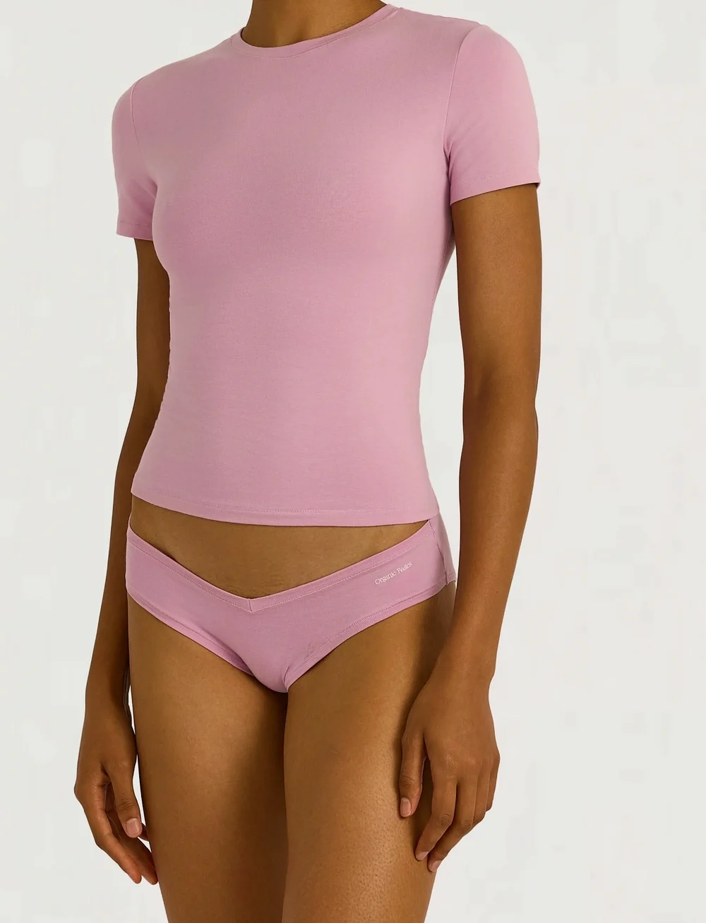 Organic Basics - Flex Tee - t-shirt & tops - lavender mist - 0