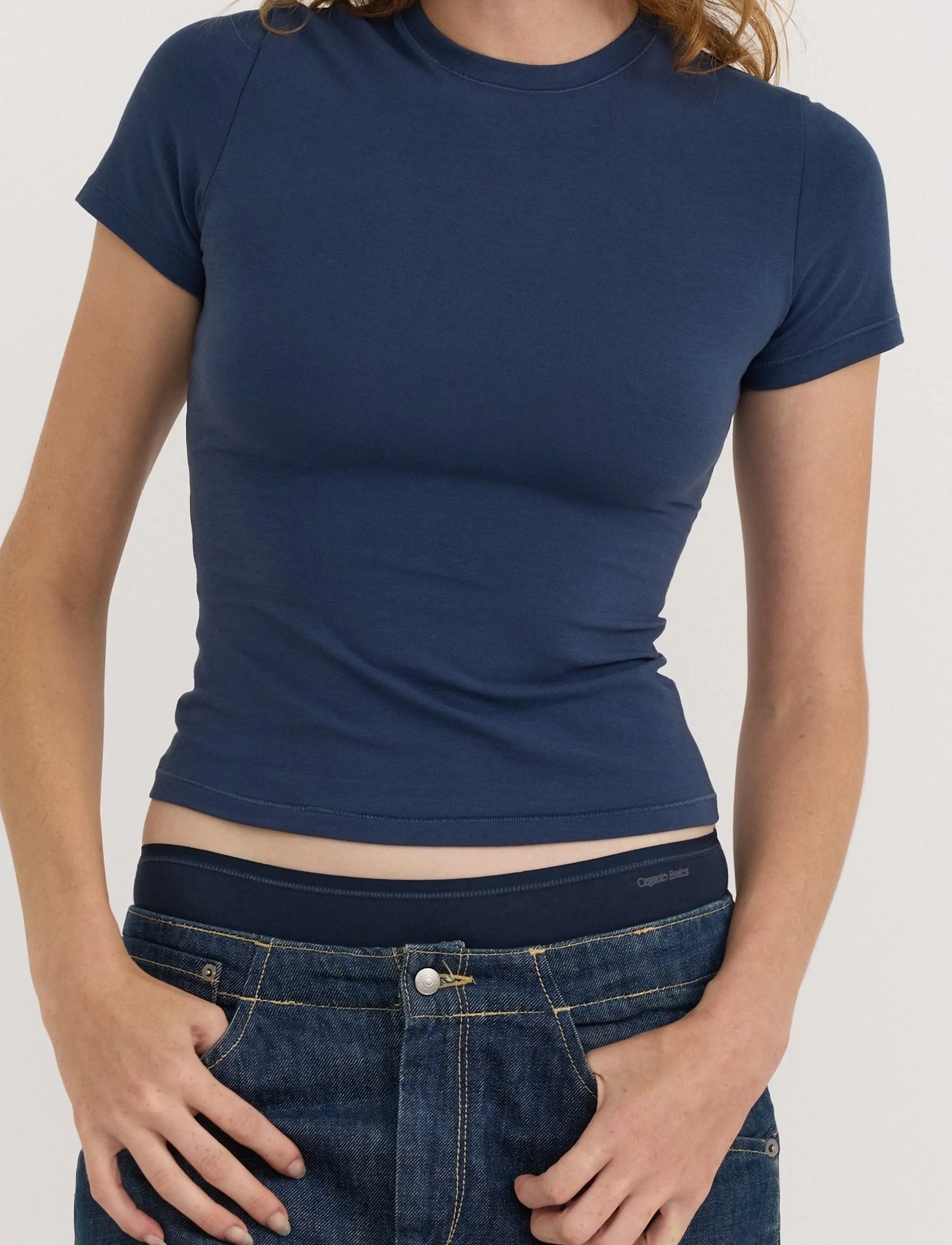 Organic Basics - Flex Tee - t-paidat - midnight blue - 4