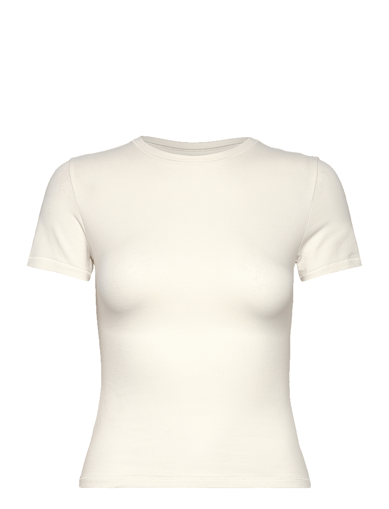 Organic Basics - Flex Tee - t-shirts - off white - 1