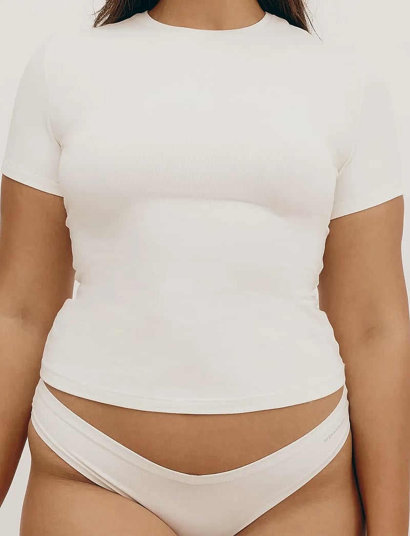 Organic Basics - Flex Tee - t-shirts - off white - 0